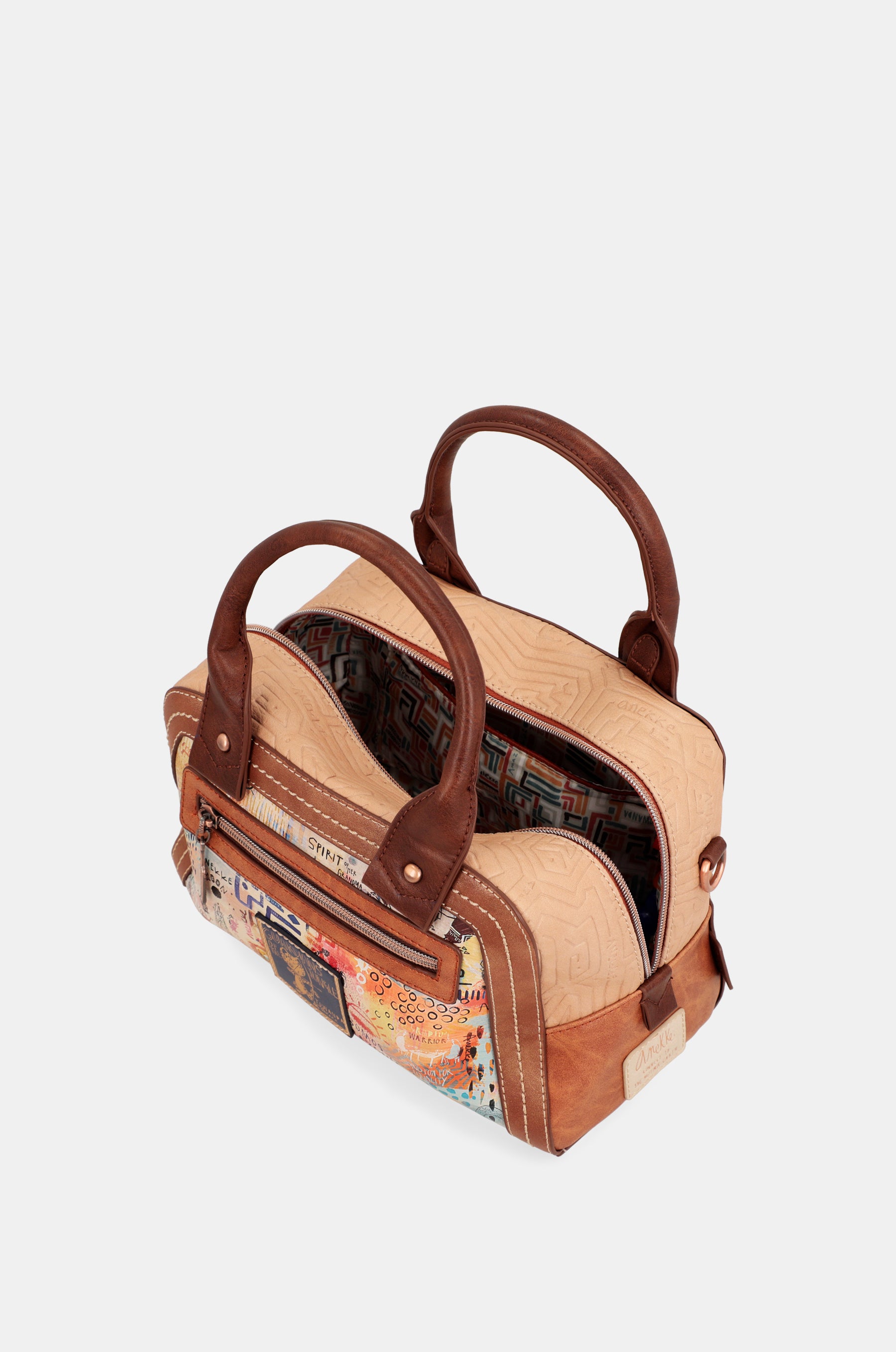 Borsa a doppio manico Menire con tracolla
