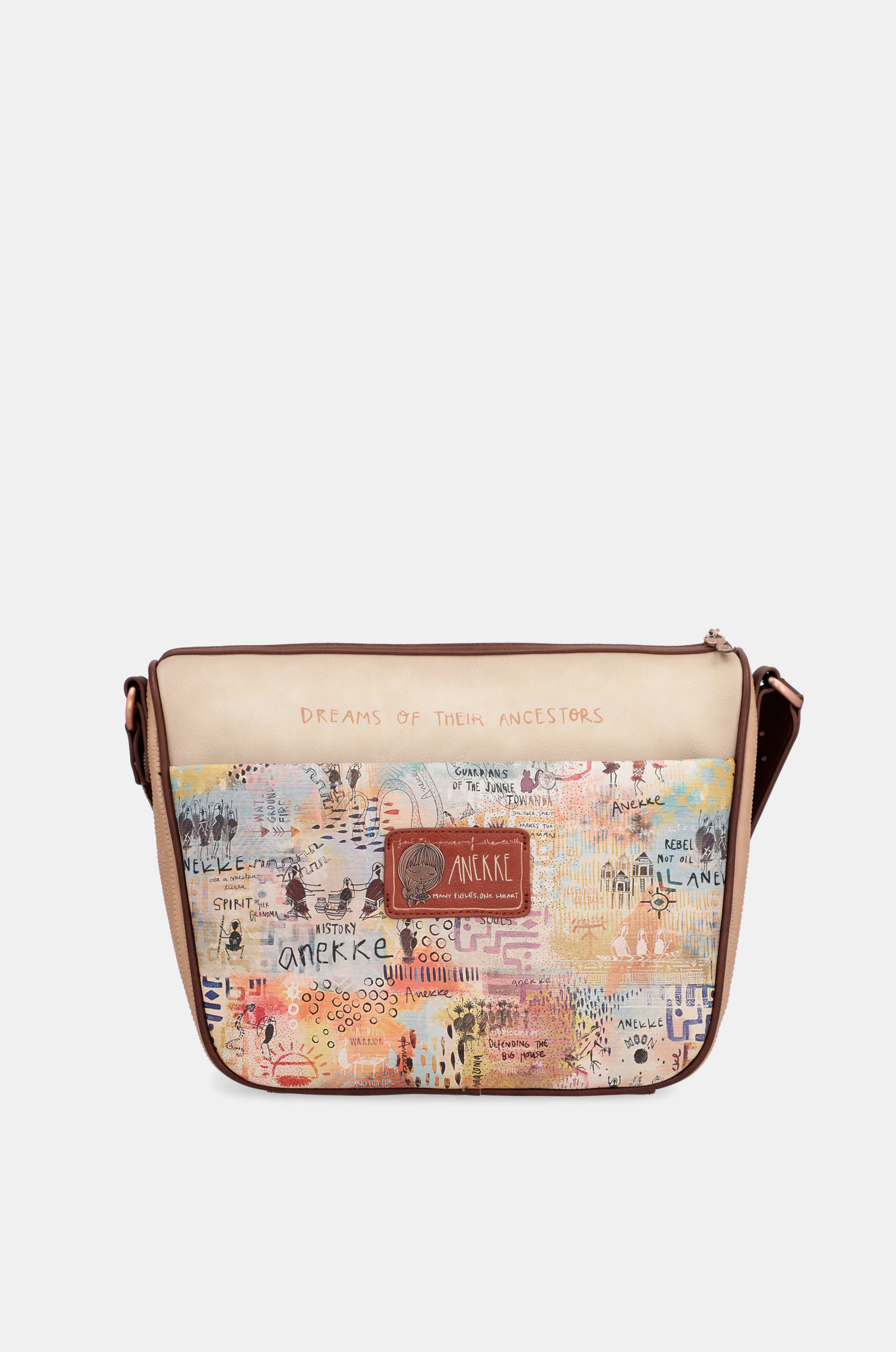 Borsa a tracolla grande Menire con tasche