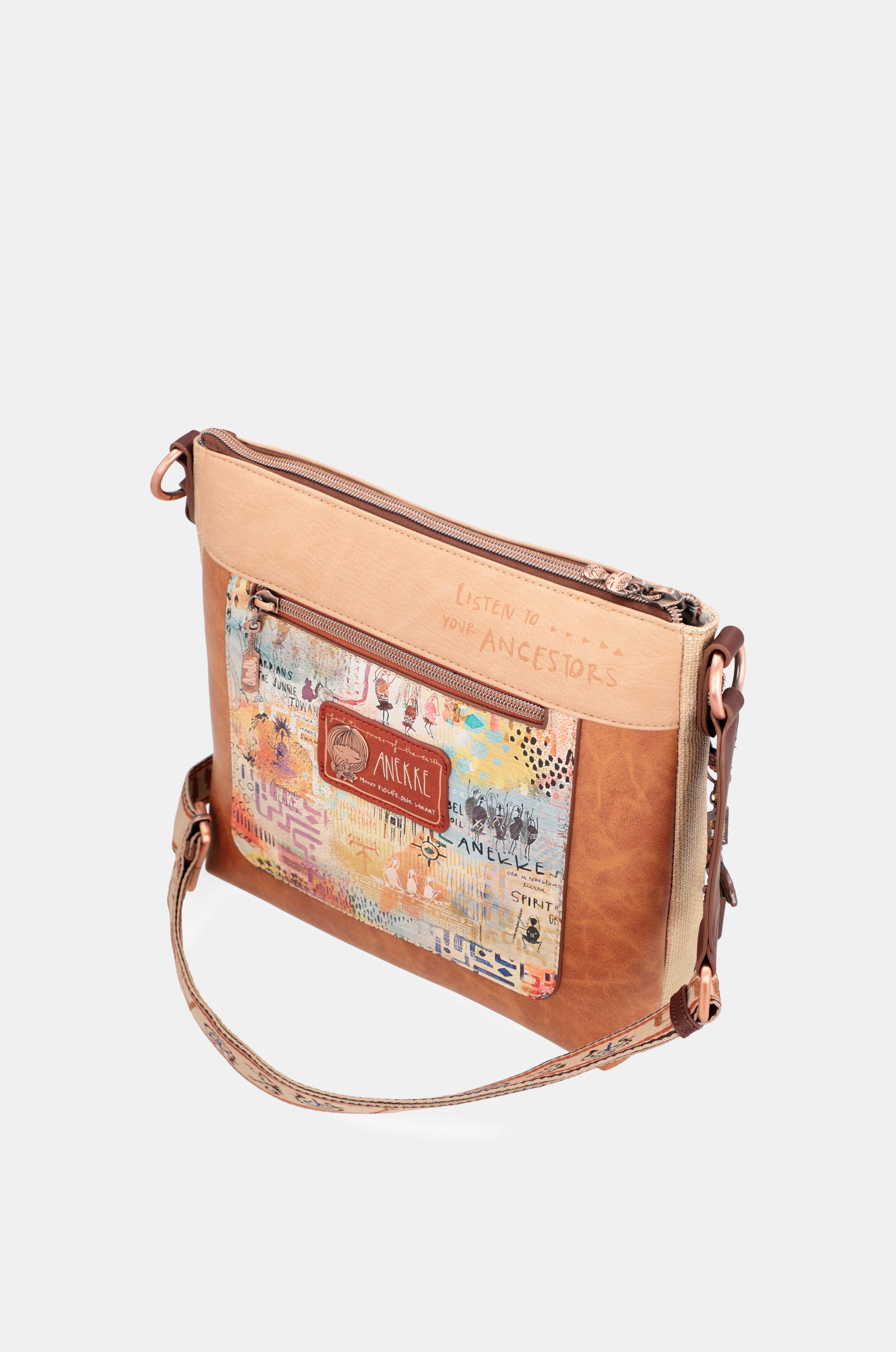 Borsa a tracolla Menire con tasca frontale