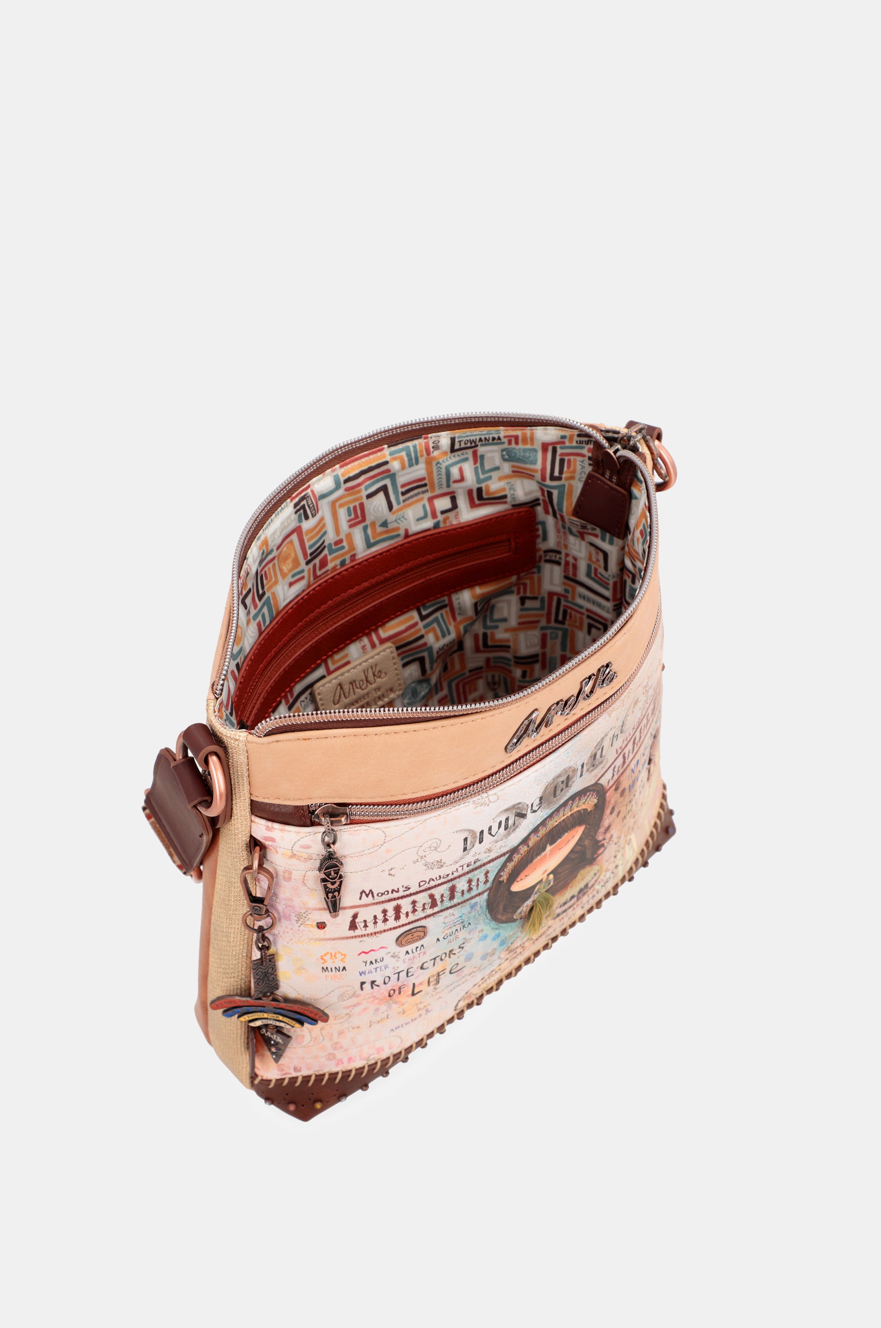 Borsa a tracolla Menire con tasca frontale