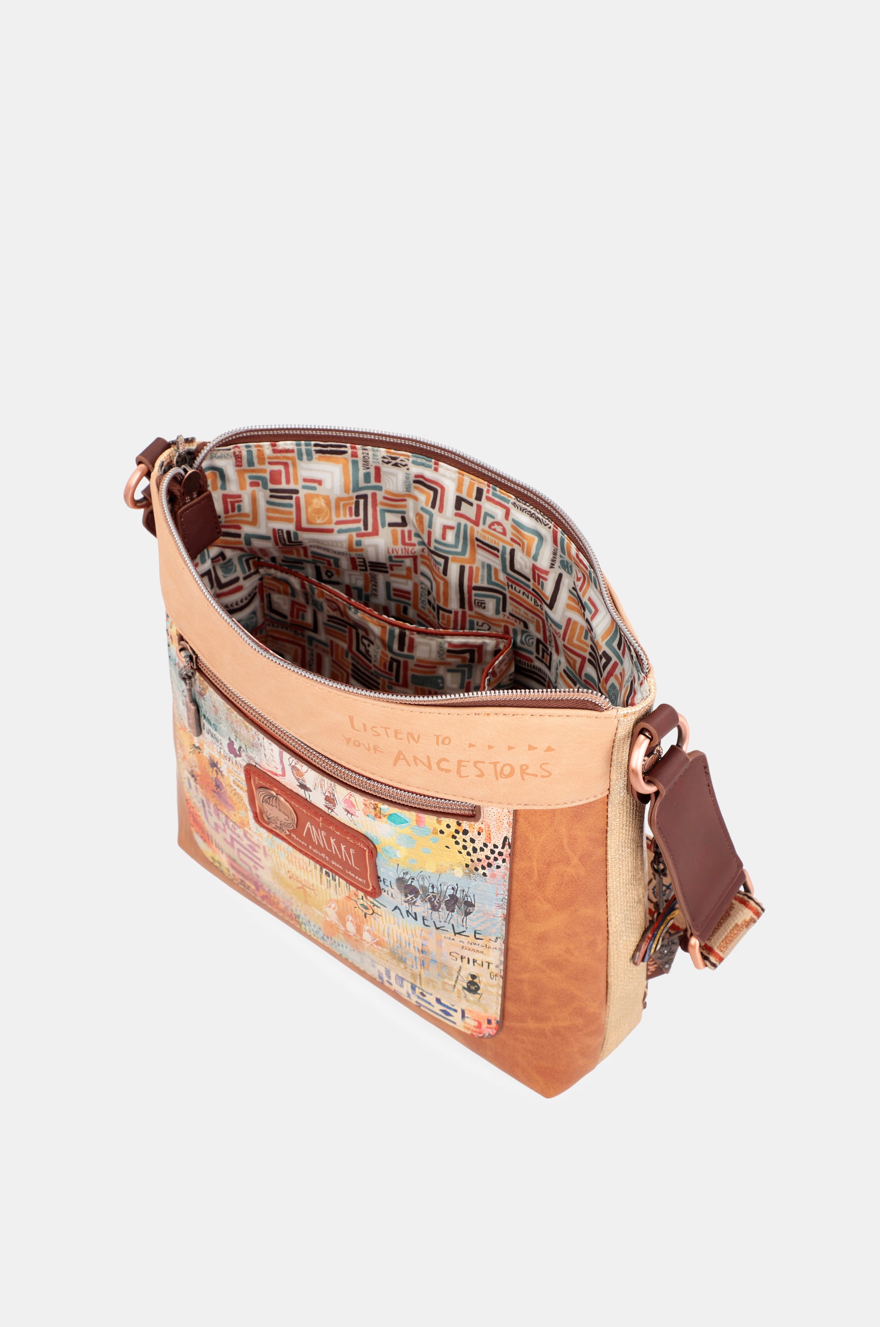 Borsa a tracolla Menire con tasca frontale