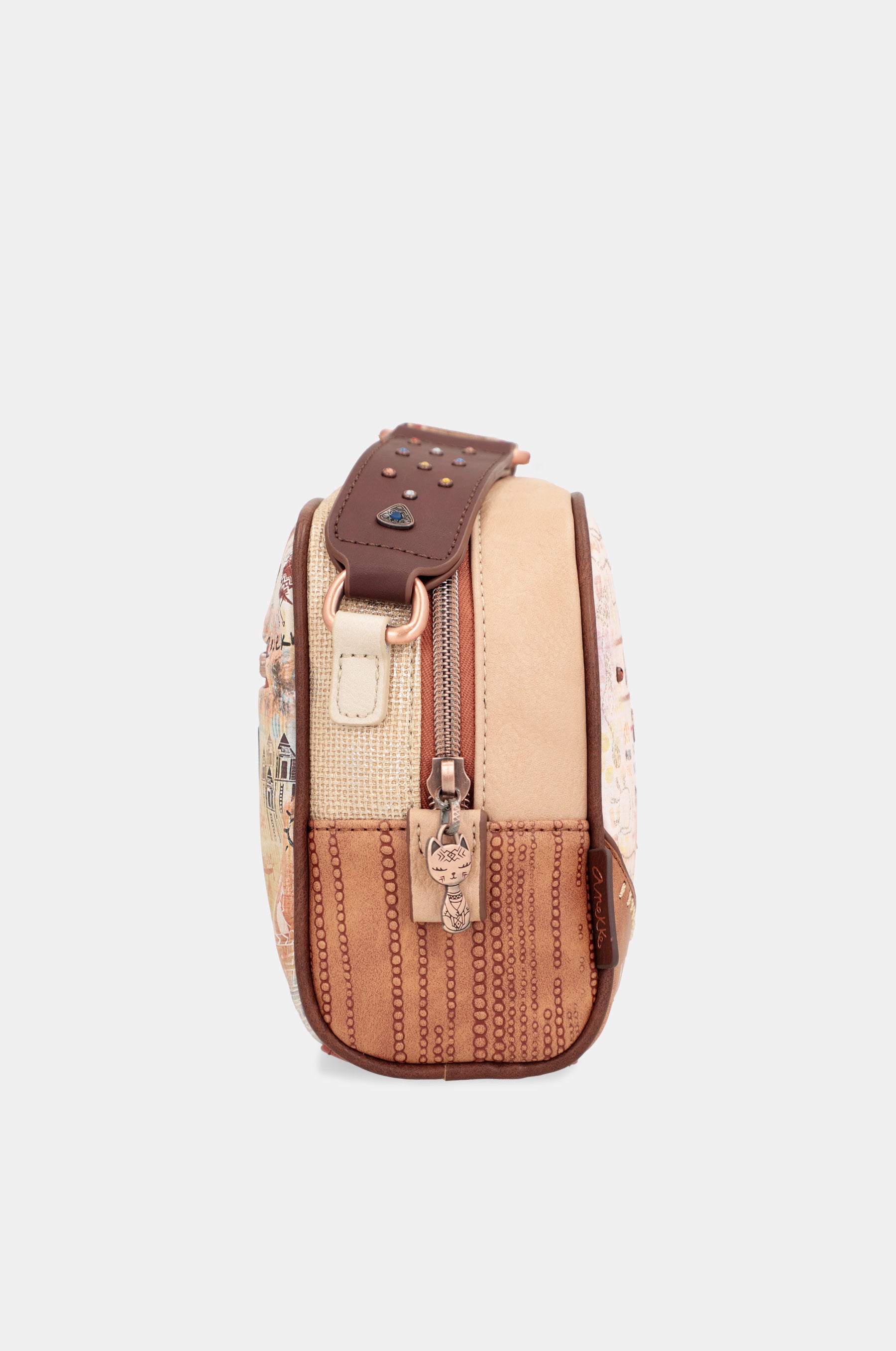 Borsa a tracolla stampata Menire