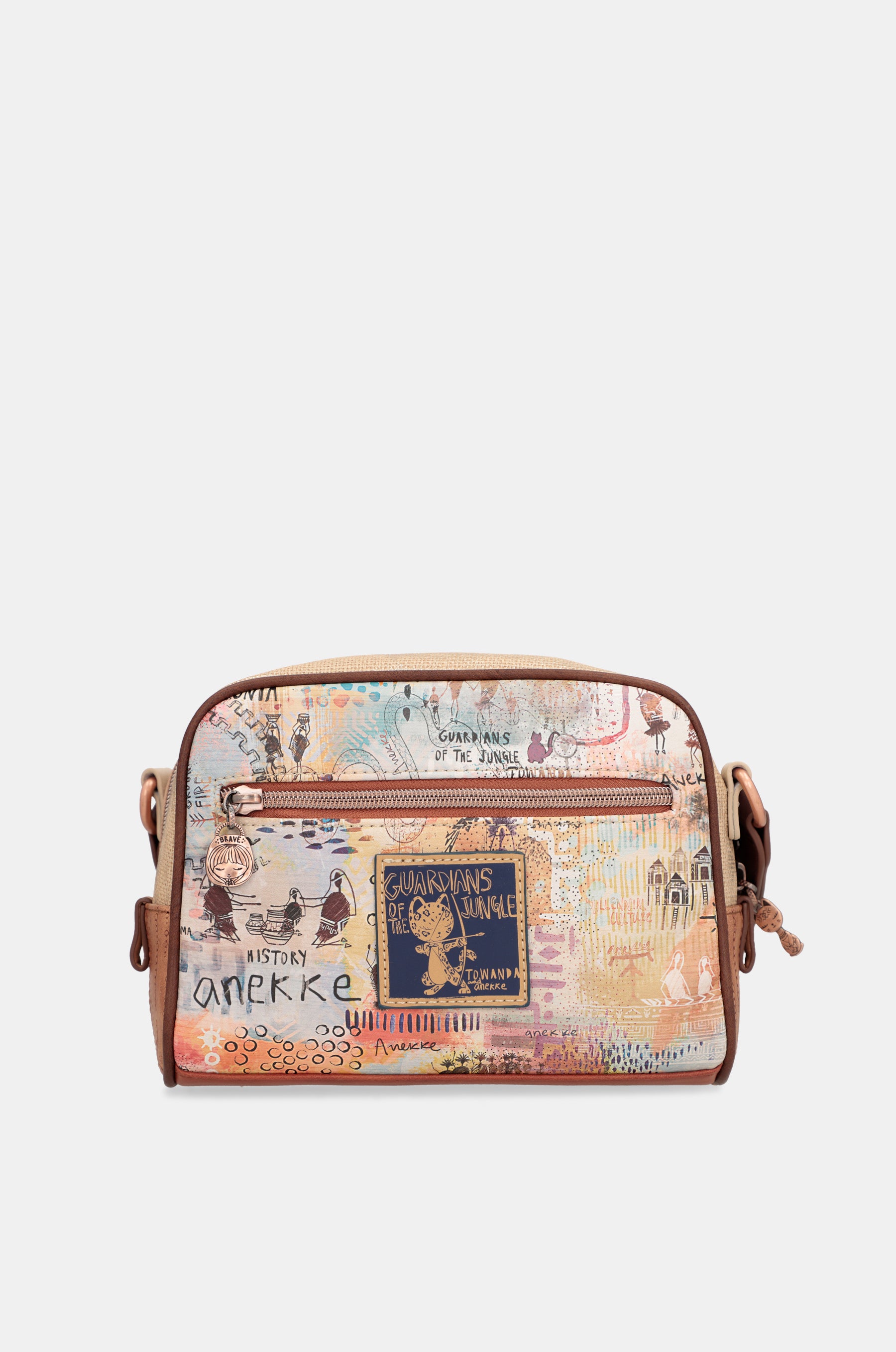 Borsa a tracolla stampata Menire