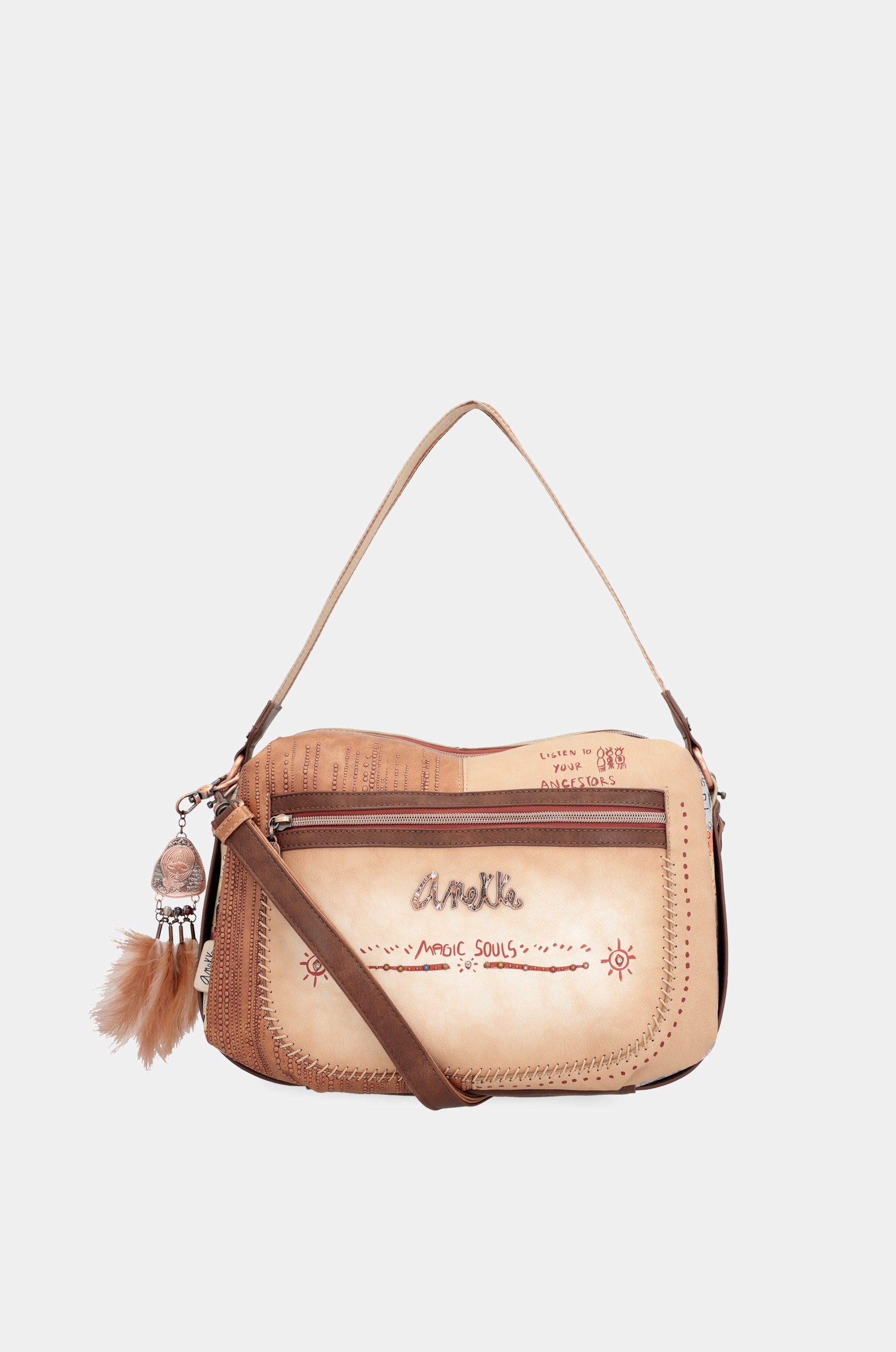 Borsa a tracolla grande Tribe con tracolla