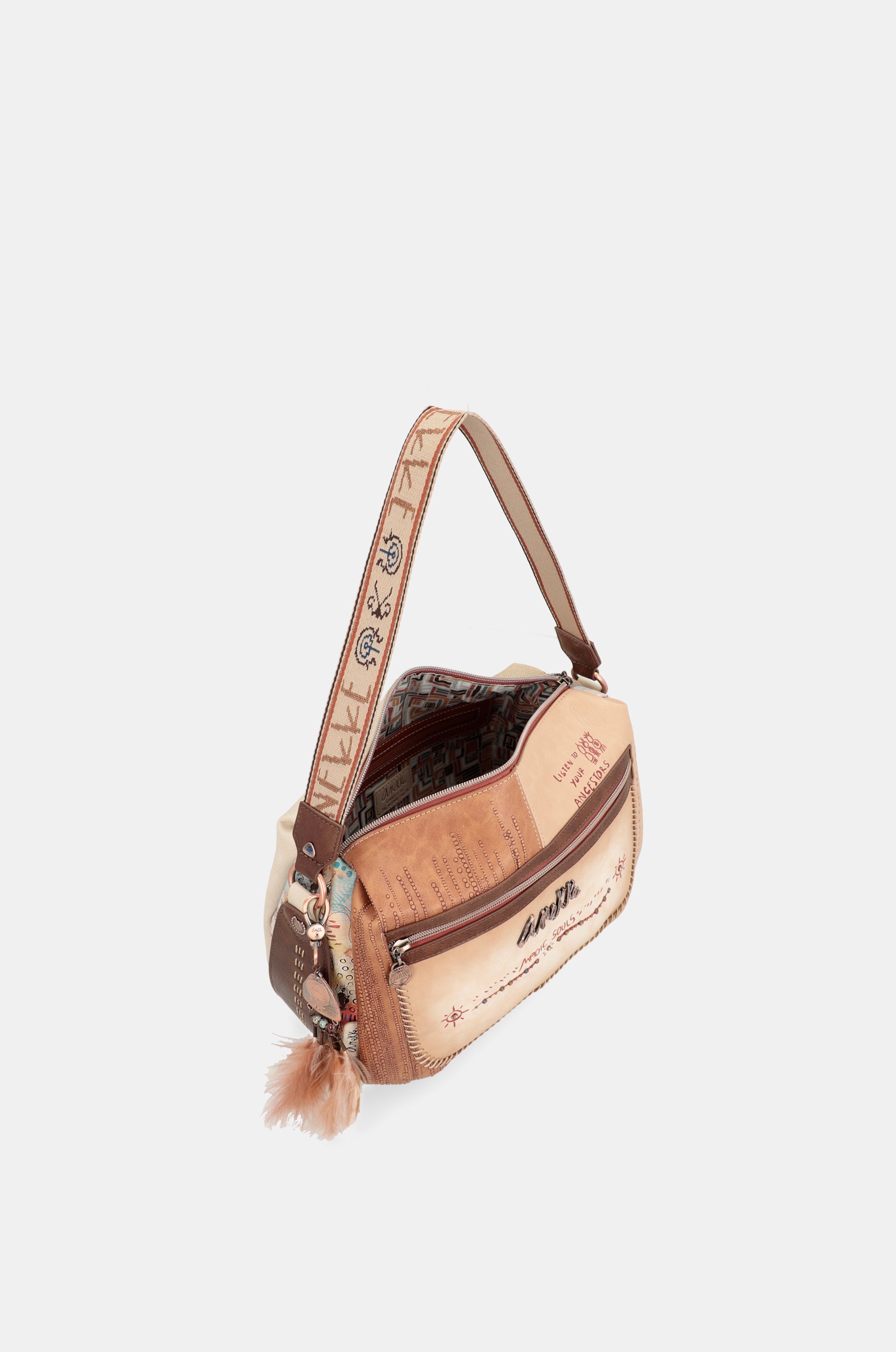 Borsa a tracolla grande Tribe con tracolla