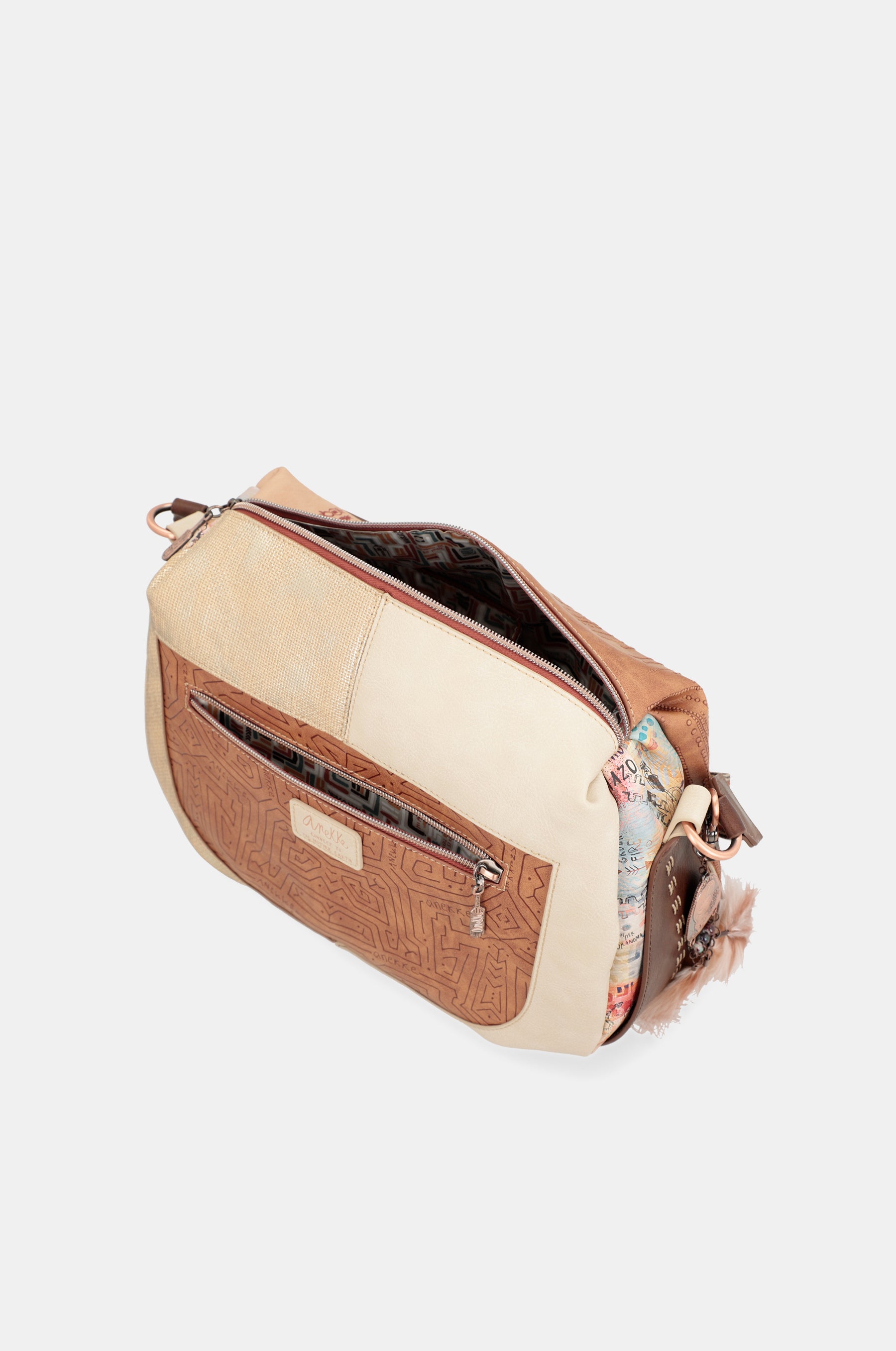 Borsa a tracolla grande Tribe con tracolla