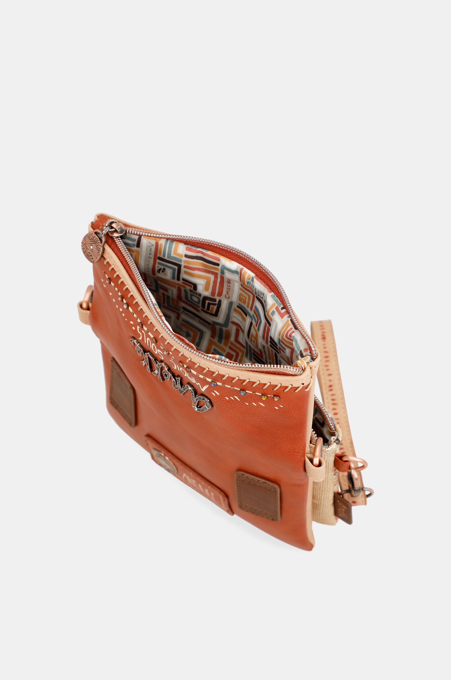 Borsa a tracolla piccola Tribe con 2 scomparti