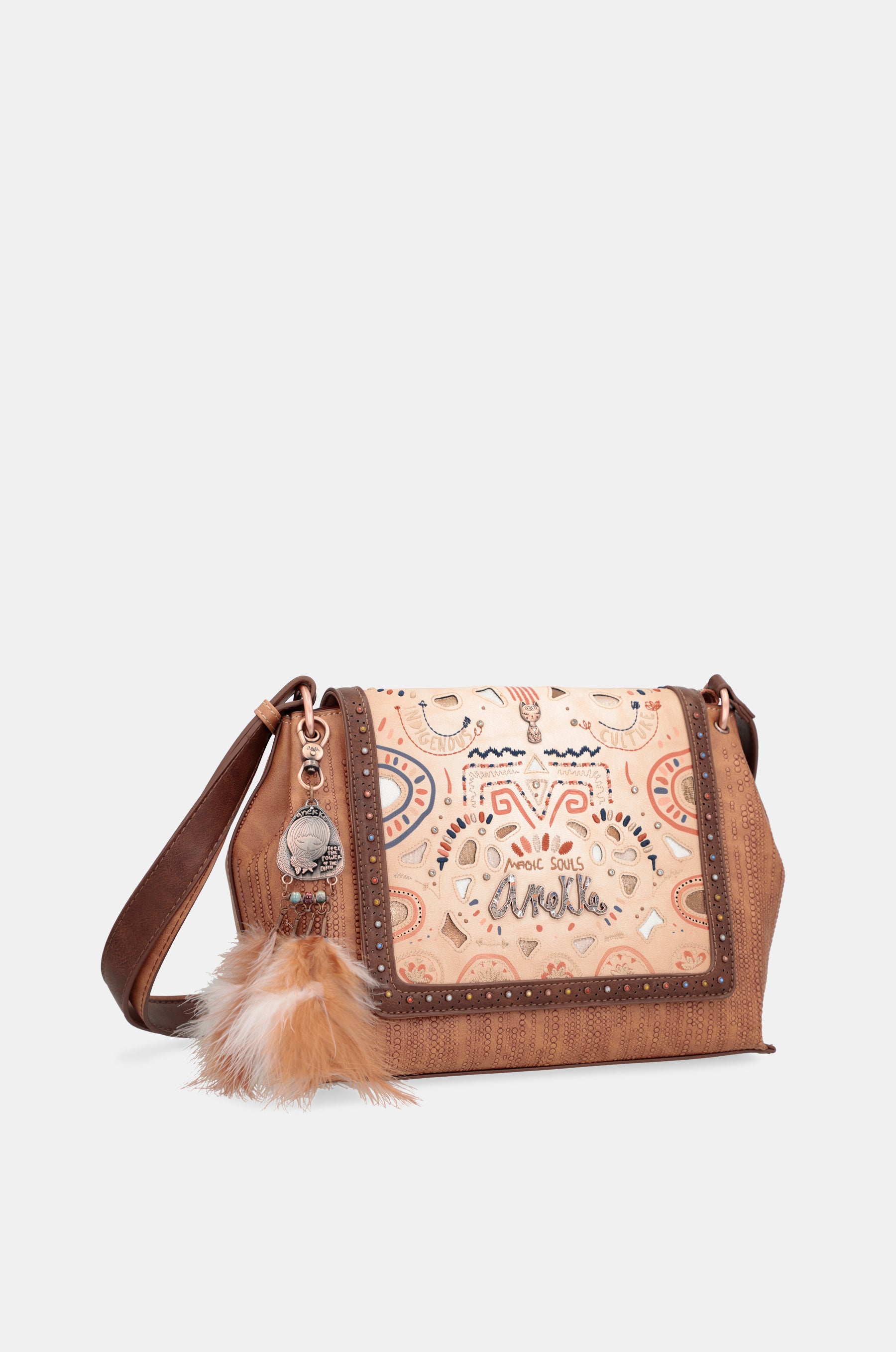 Borsa a tracolla con patta Tribe