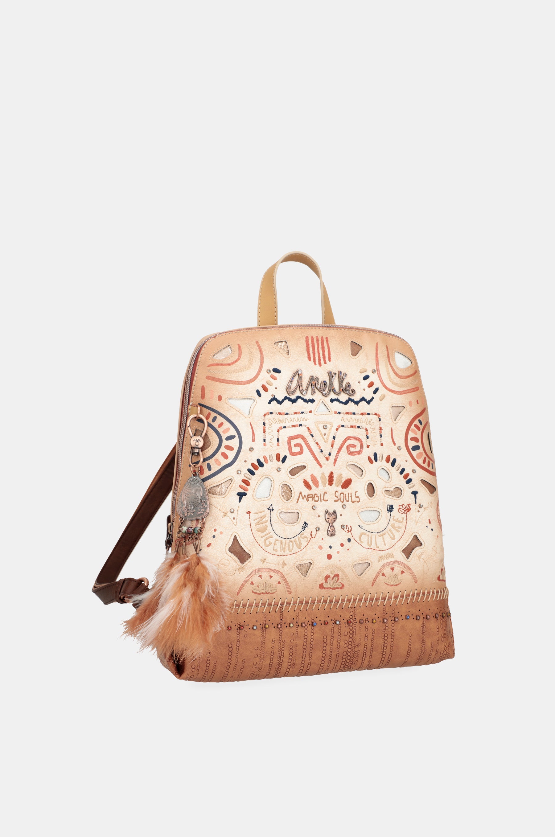 Borsa a tracolla con tasca posteriore Tribe