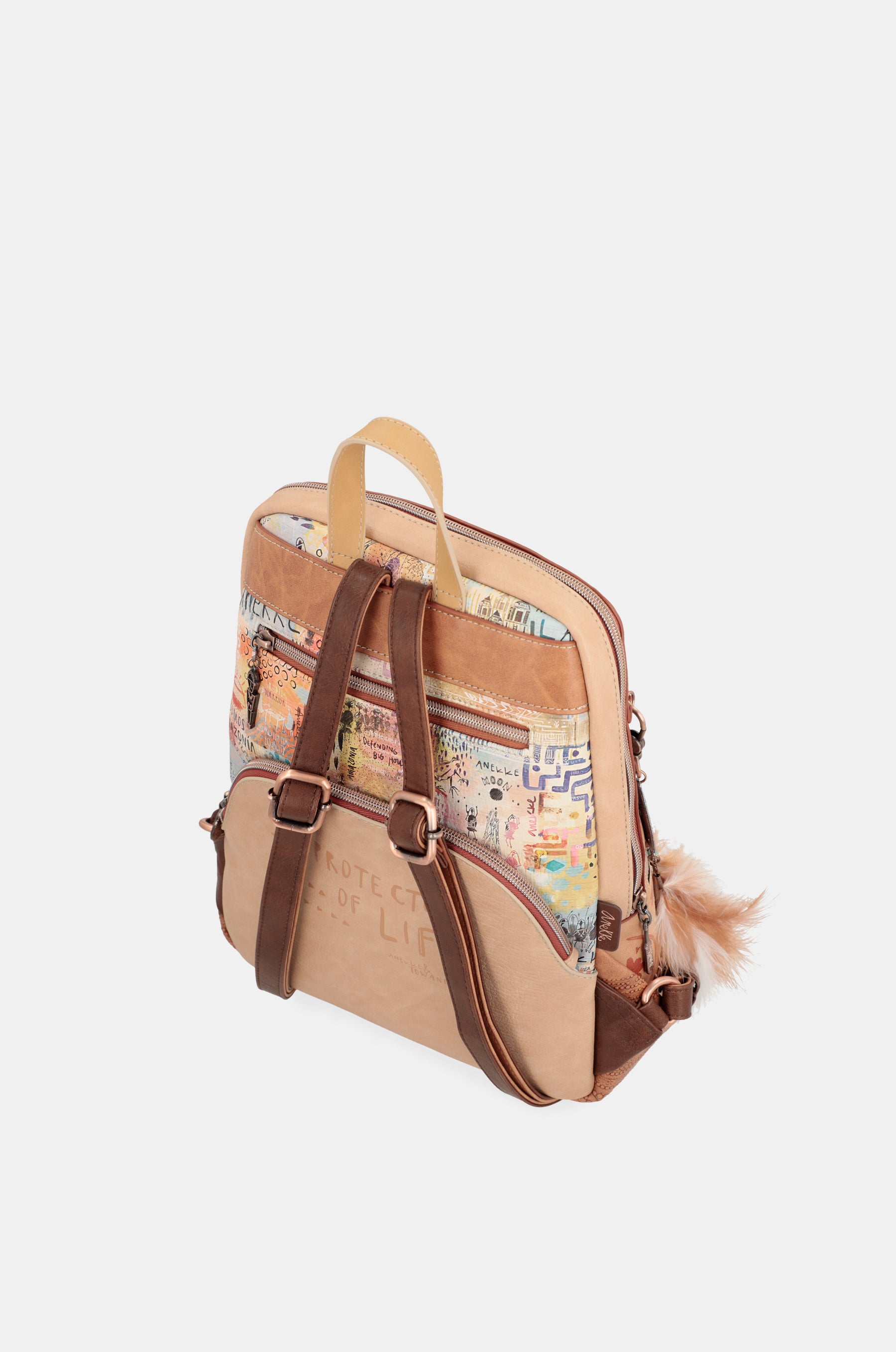 Borsa a tracolla con tasca posteriore Tribe