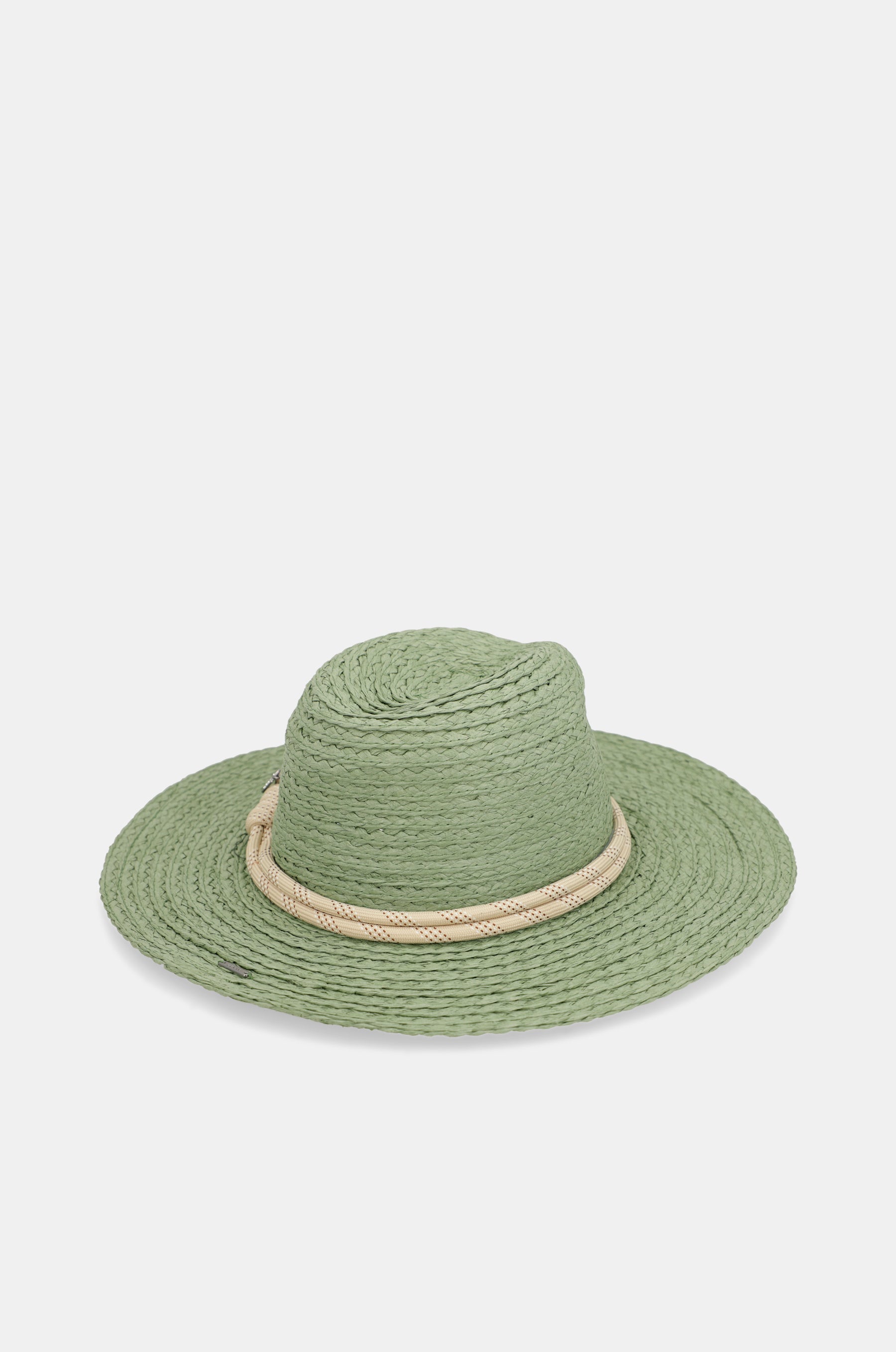 Cappello di rafia verde