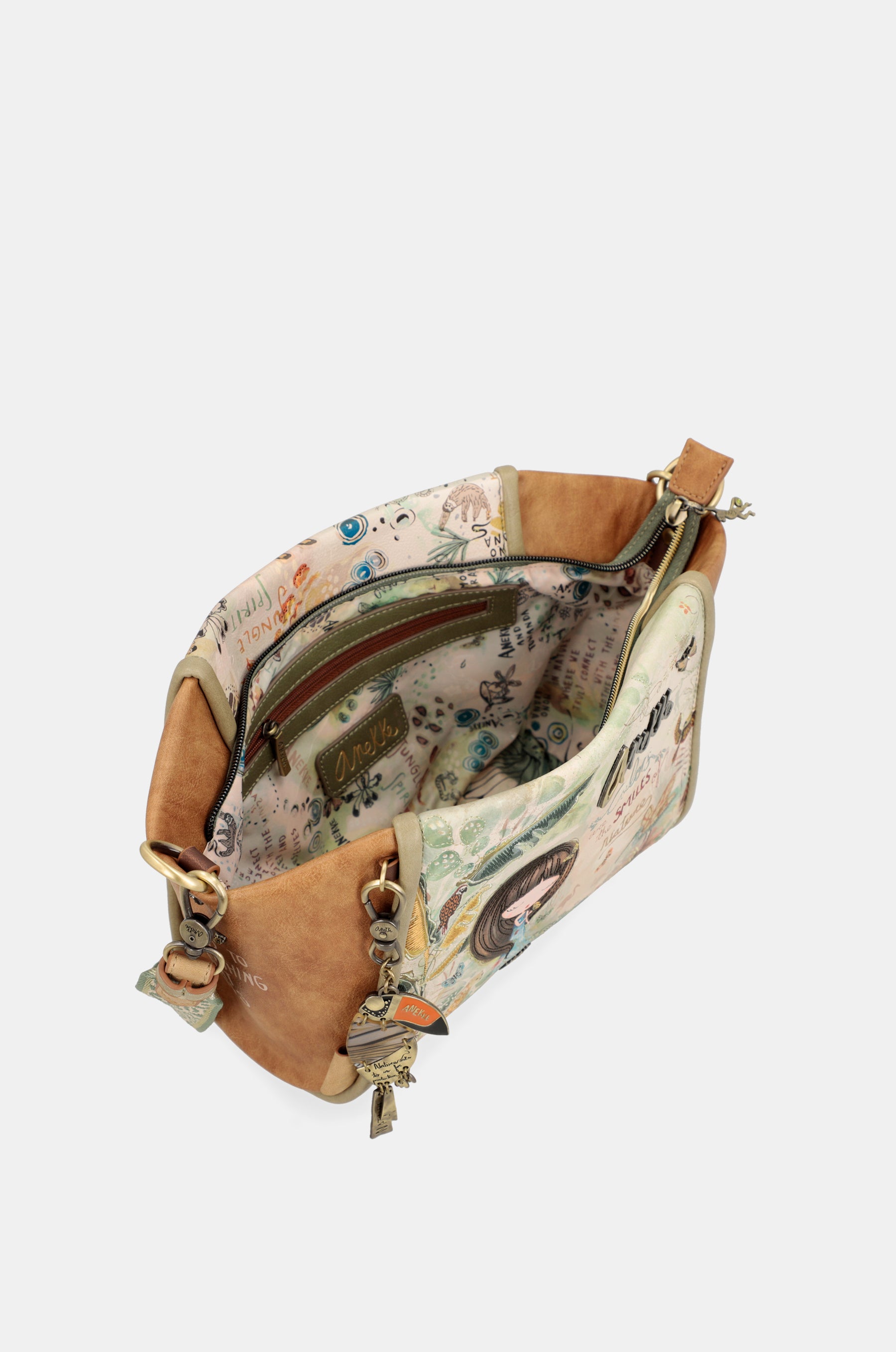 Borsa a tracolla stampata Amazonia