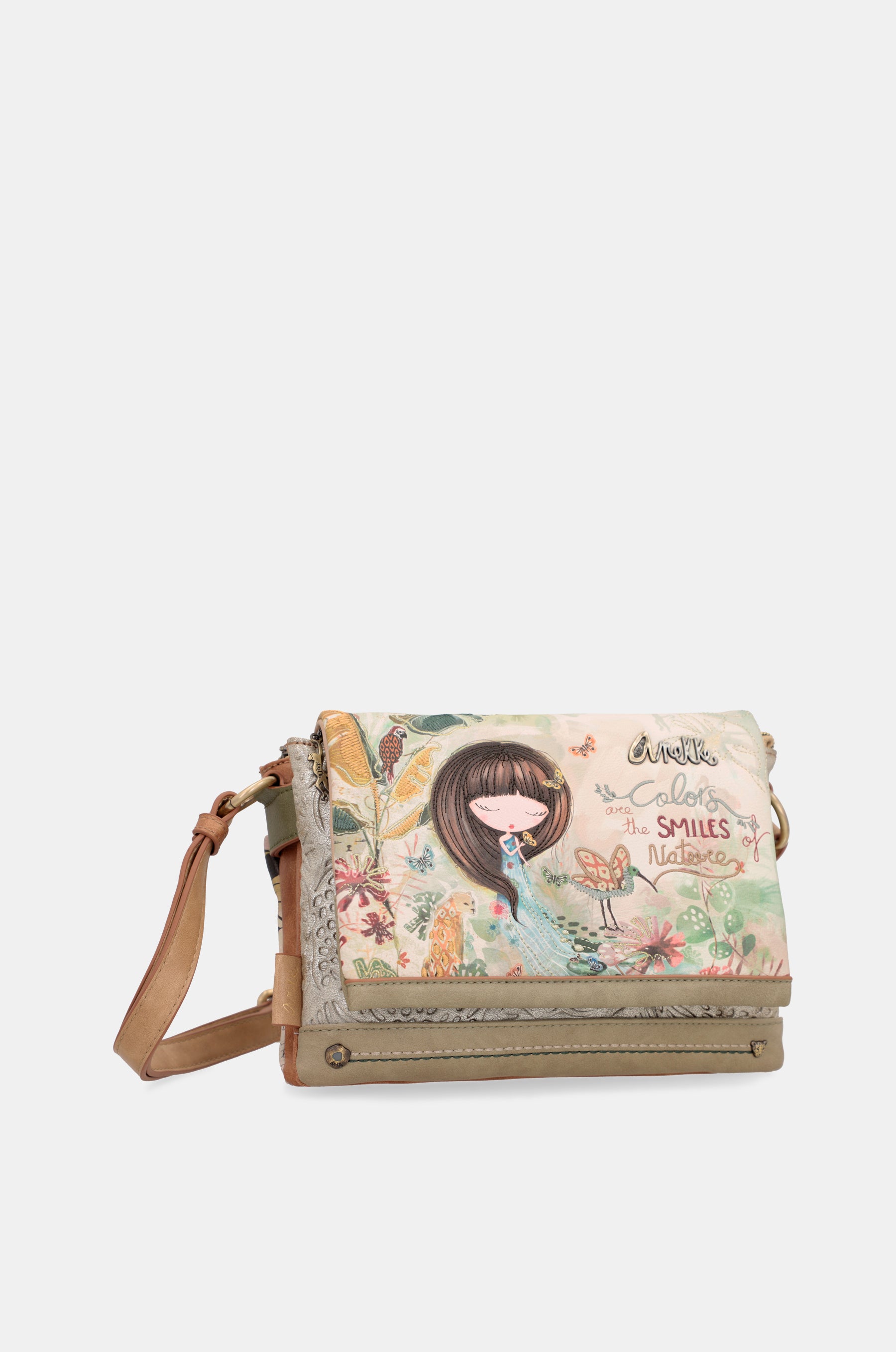 Borsa a tracolla con patta Amazonia