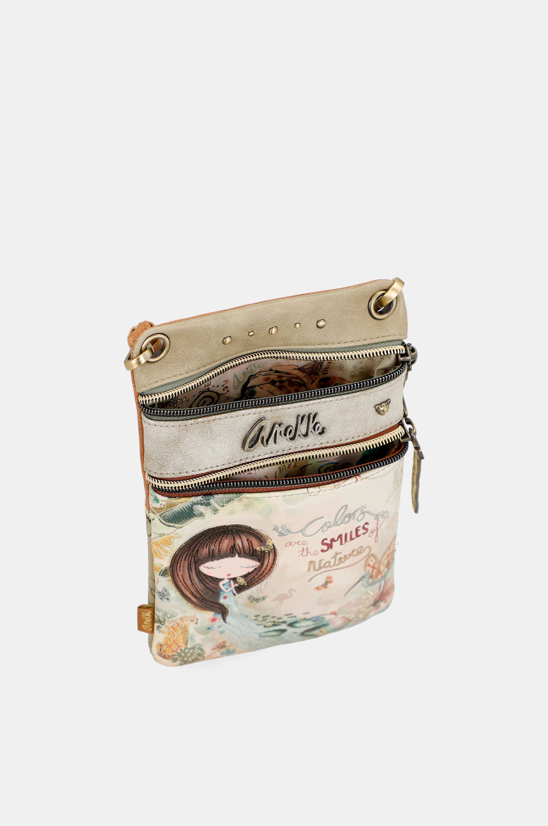 Mini borsa a tracolla Amazonia con doppio scomparto