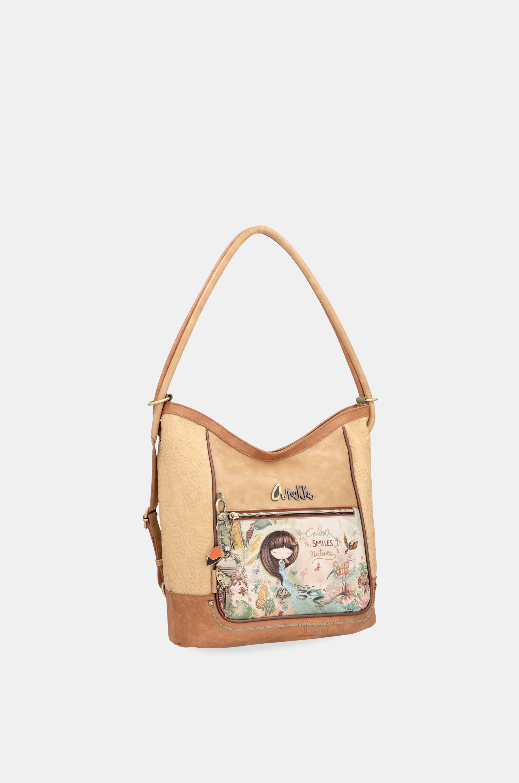 Borsa a tracolla convertibile Amazonia con zaino
