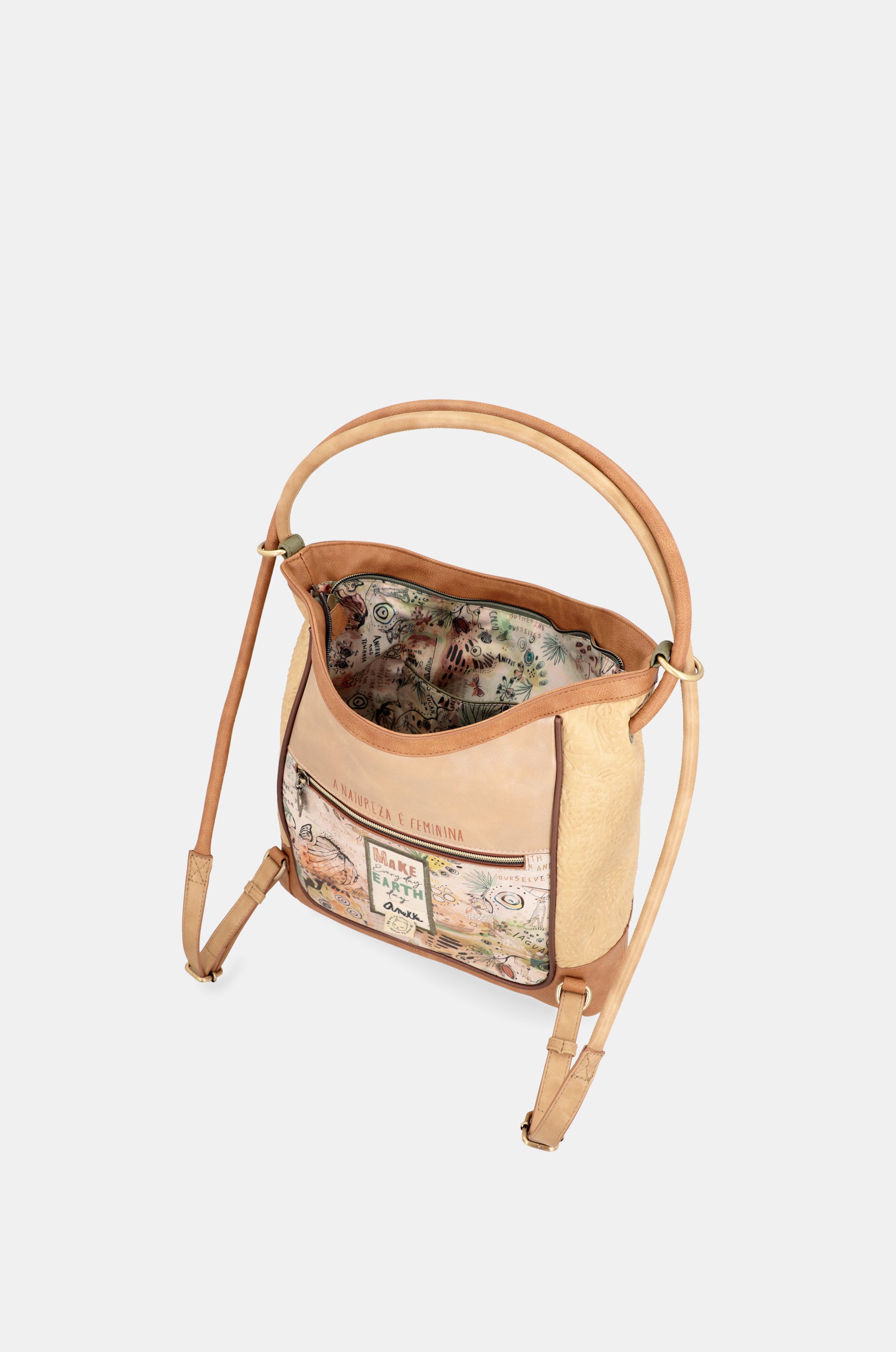 Borsa a tracolla convertibile Amazonia con zaino