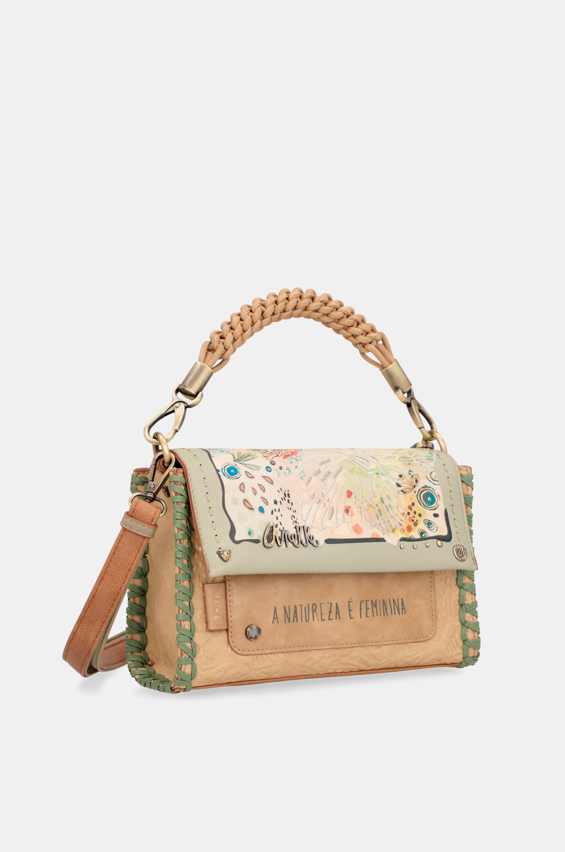 Borsa a tracolla con patta Butterfly e tracolla