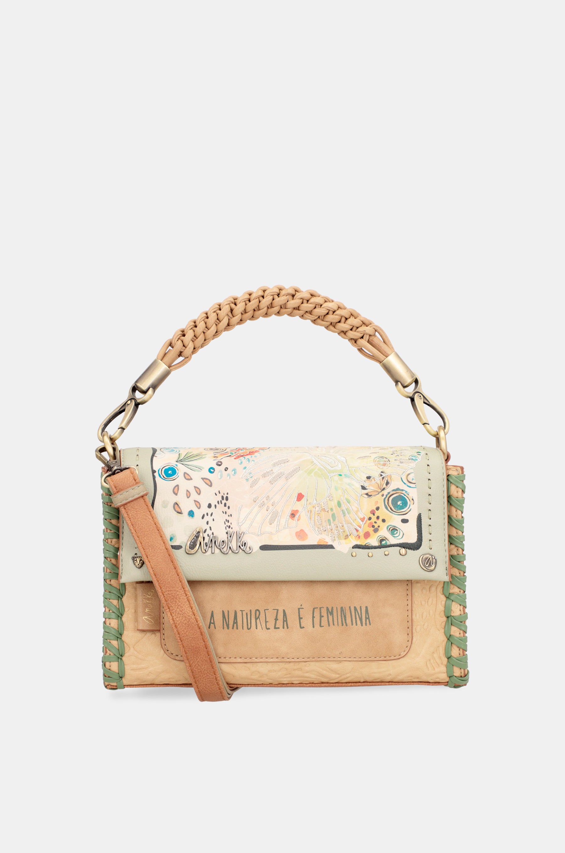 Borsa a tracolla con patta Butterfly e tracolla