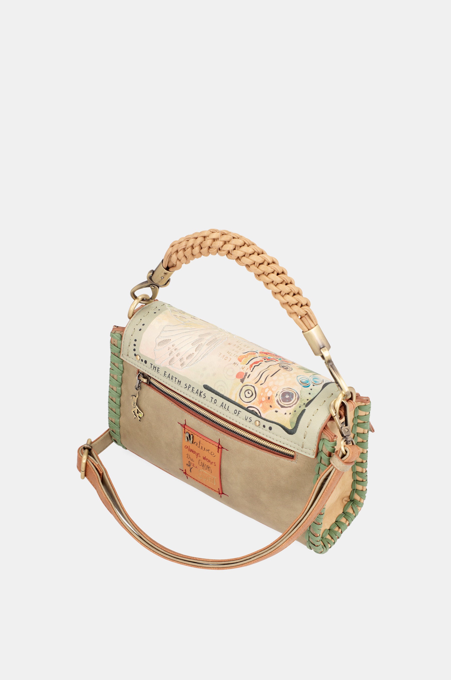 Borsa a tracolla con patta Butterfly e tracolla