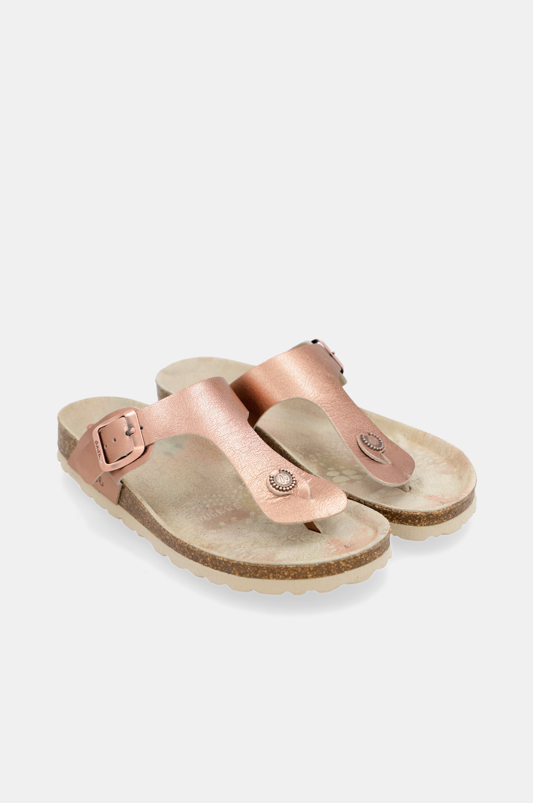 Sandali bio da donna metallizzati Amazonia