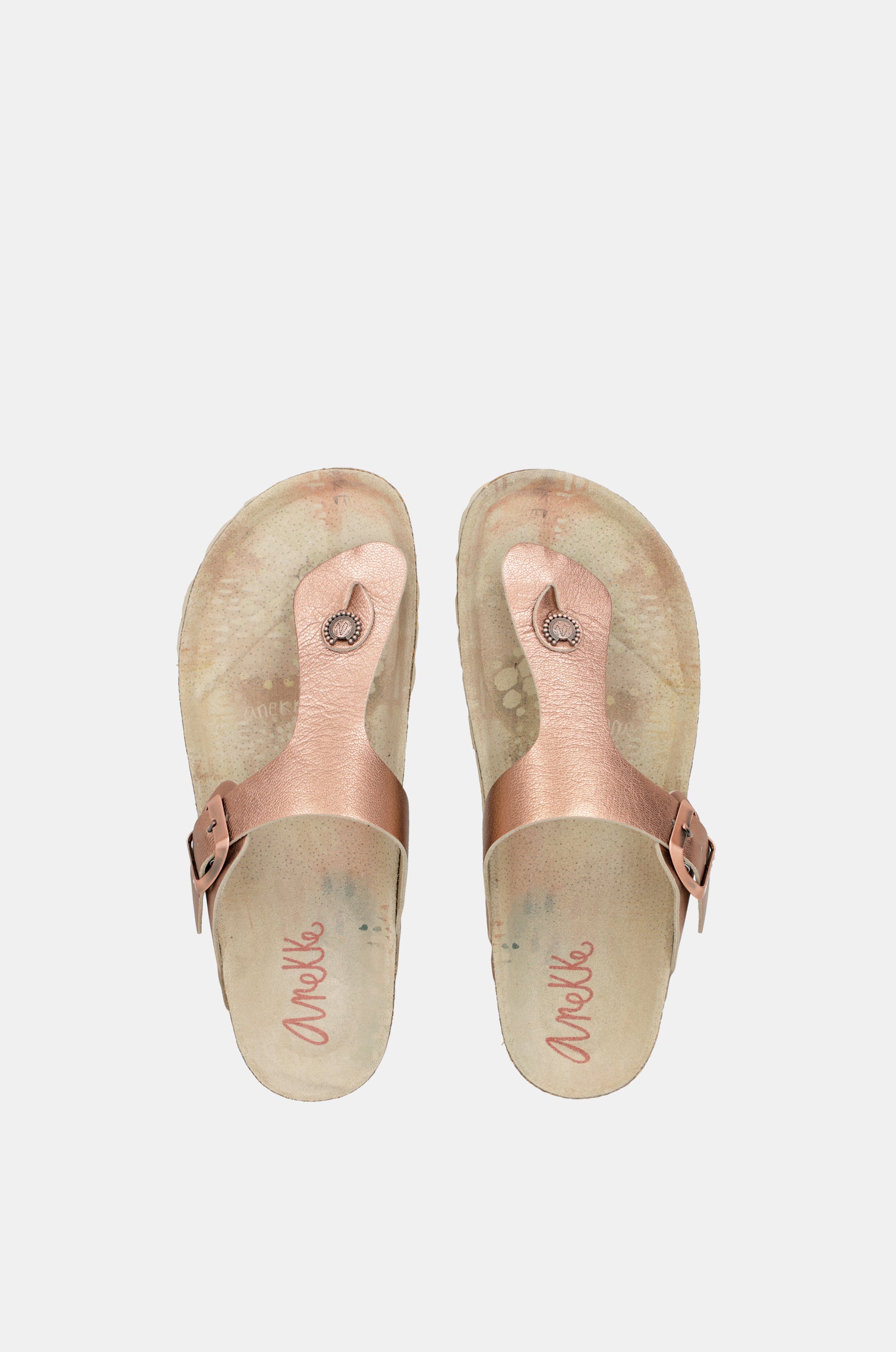 Sandali bio da donna metallizzati Amazonia