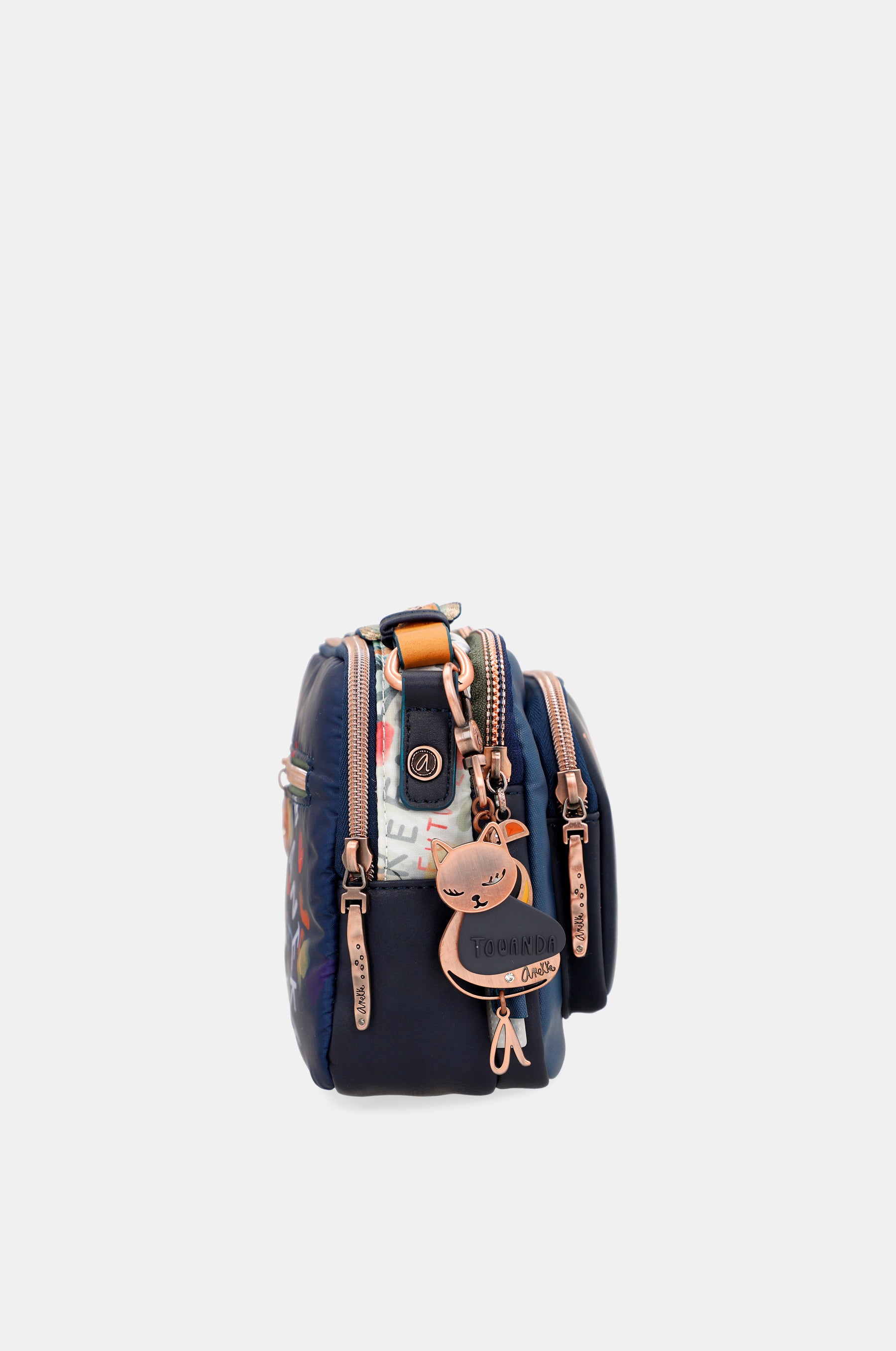 Borsa a tracolla blu navy Nature Pachamama anekke
