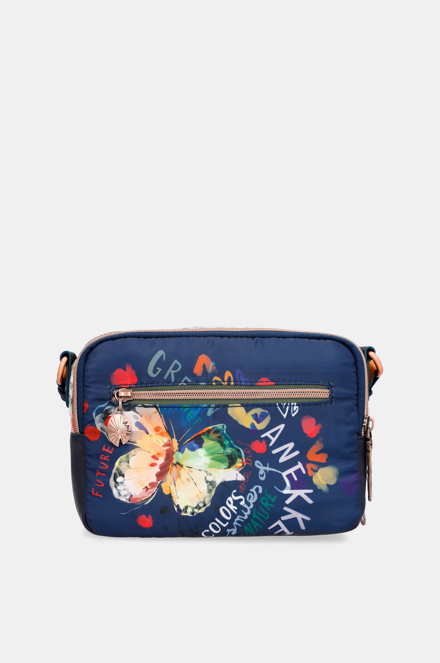 Borsa a tracolla blu navy Nature Pachamama anekke