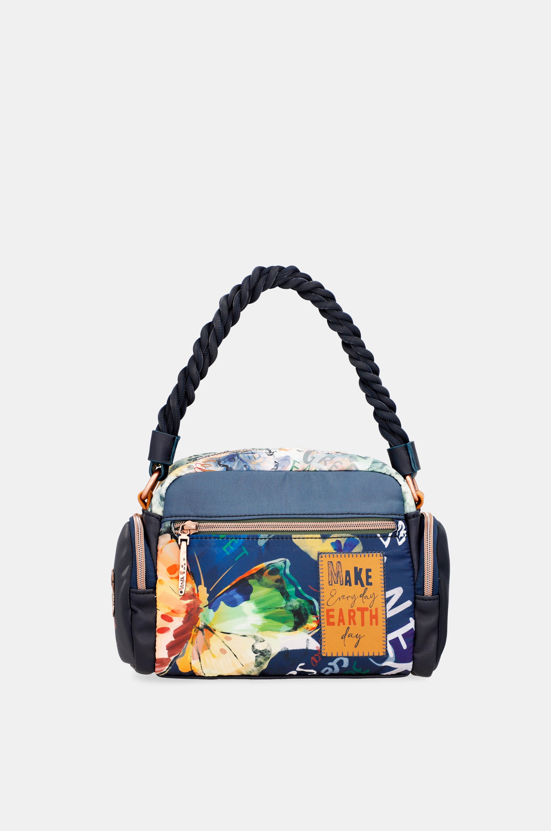 Borsa a tracolla blu Nature Pachamama
