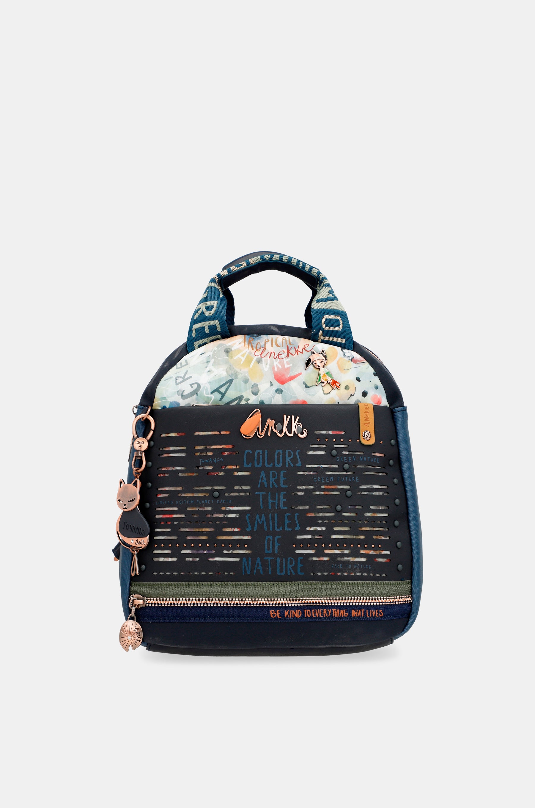 Borsa a tracolla media blu navy Nature Pachamama