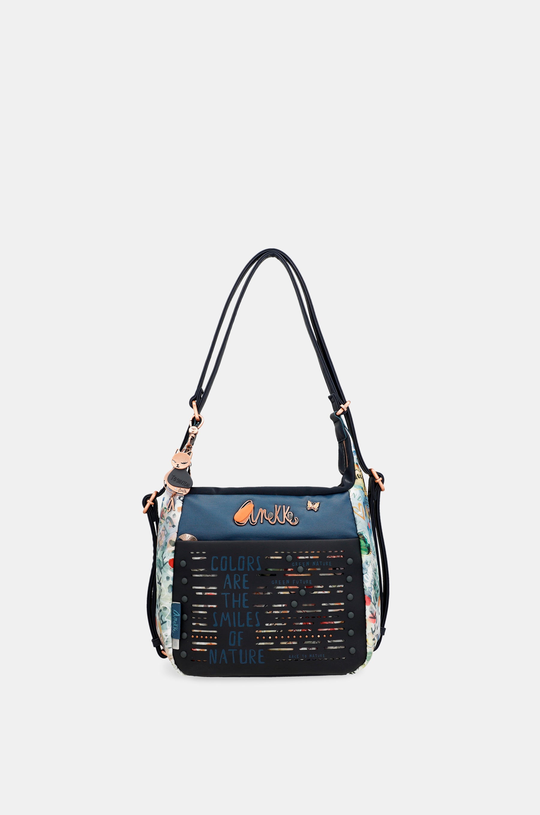 Borsa a tracolla trasformabile Nature Pachamama in zaino