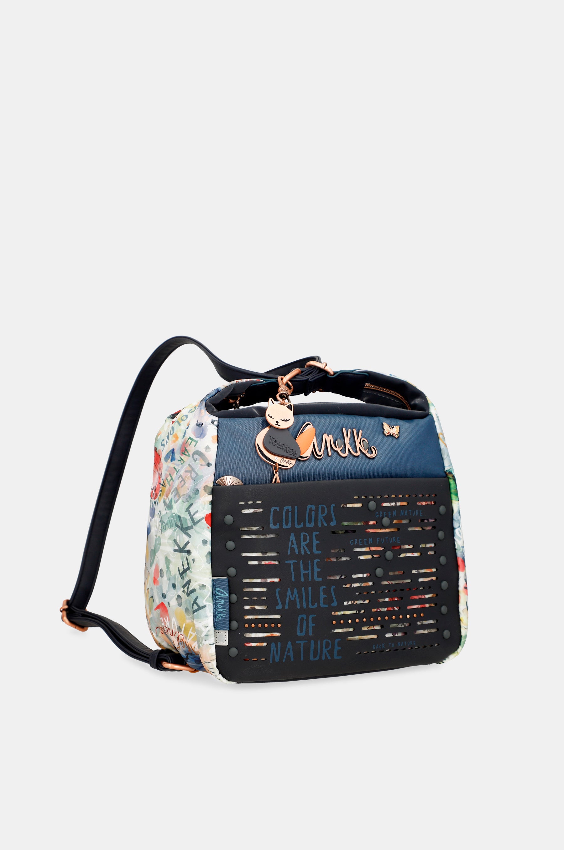 Borsa a tracolla trasformabile Nature Pachamama in zaino