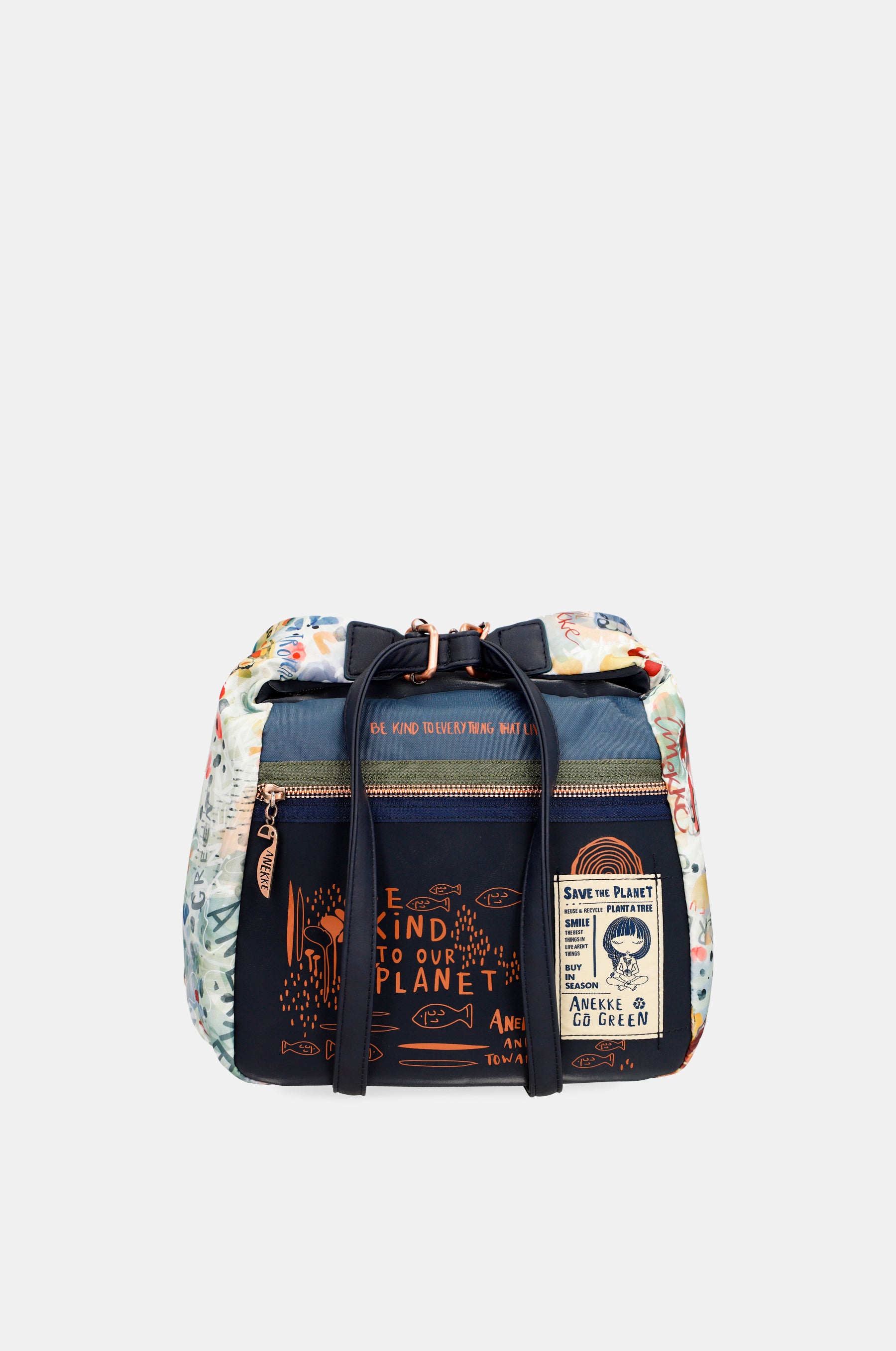 Borsa a tracolla trasformabile Nature Pachamama in zaino