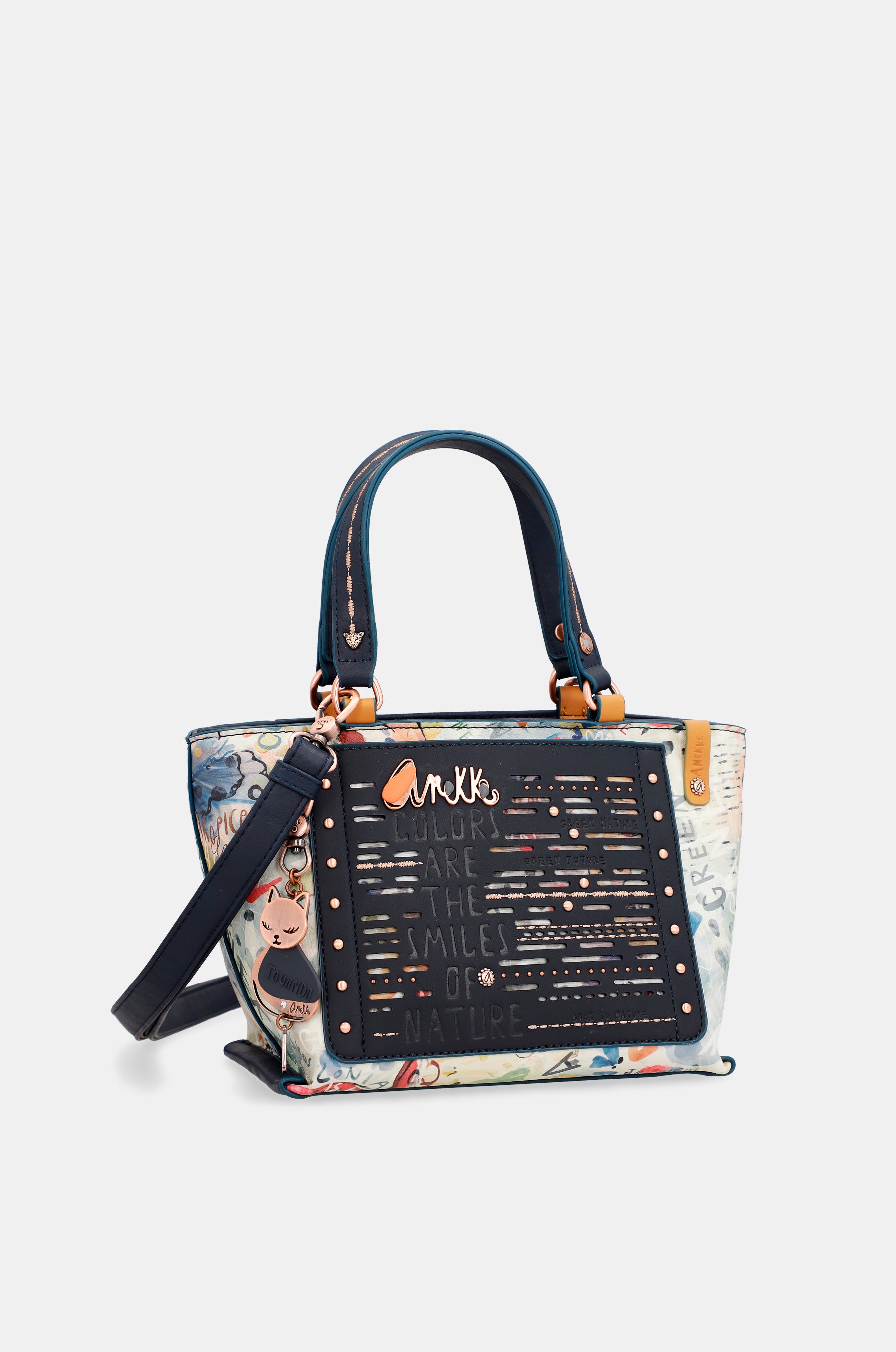 Borsa tote blu navy Nature Pachamama
