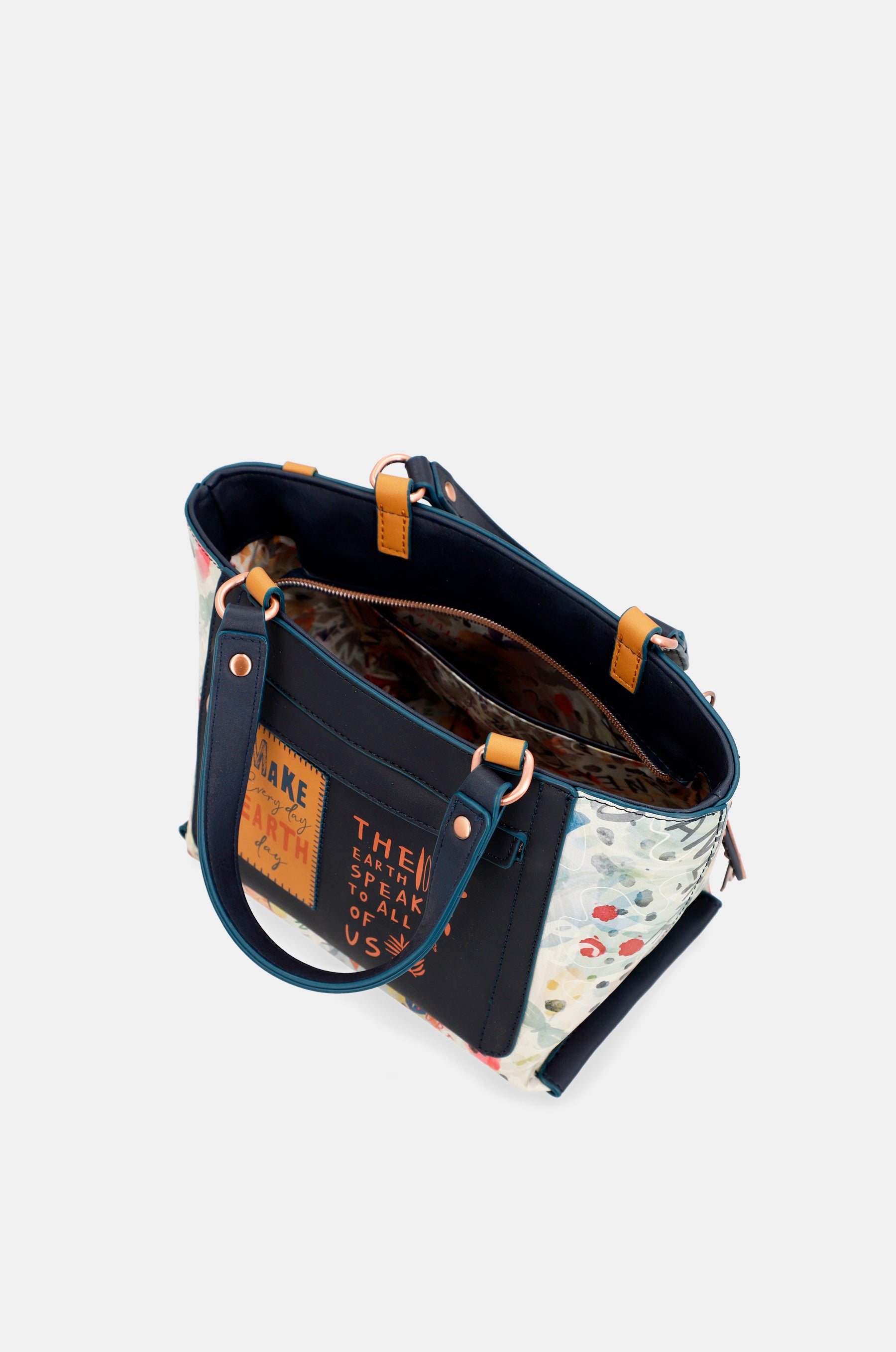 Borsa tote blu navy Nature Pachamama
