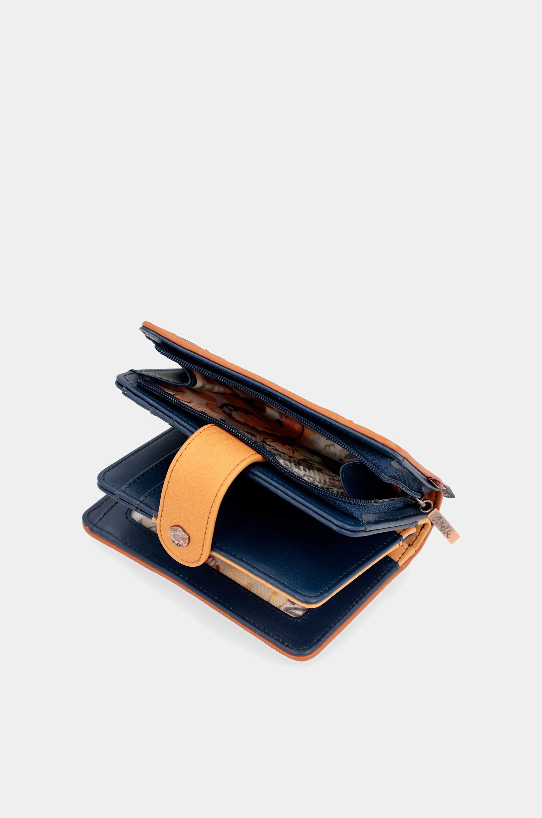 Portafoglio RFID medio Nature Pachamama blu navy