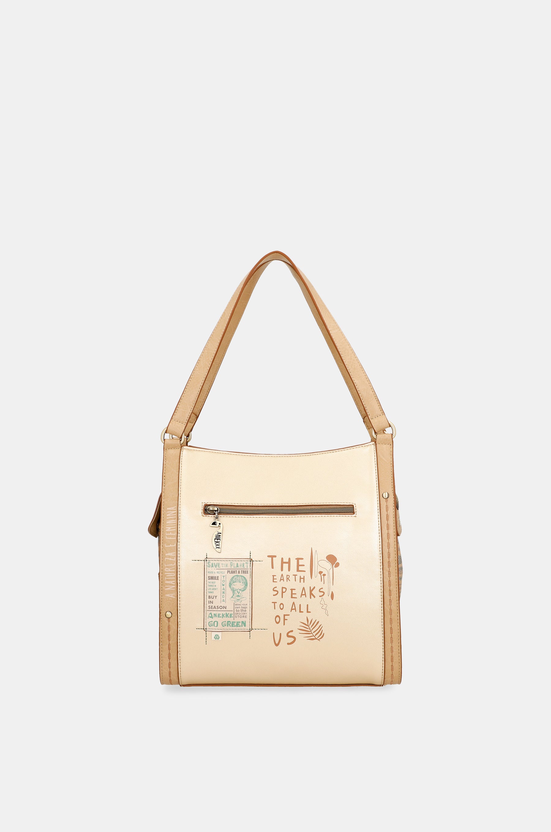Borsa a tracolla dorata Nature Pachamama anekke