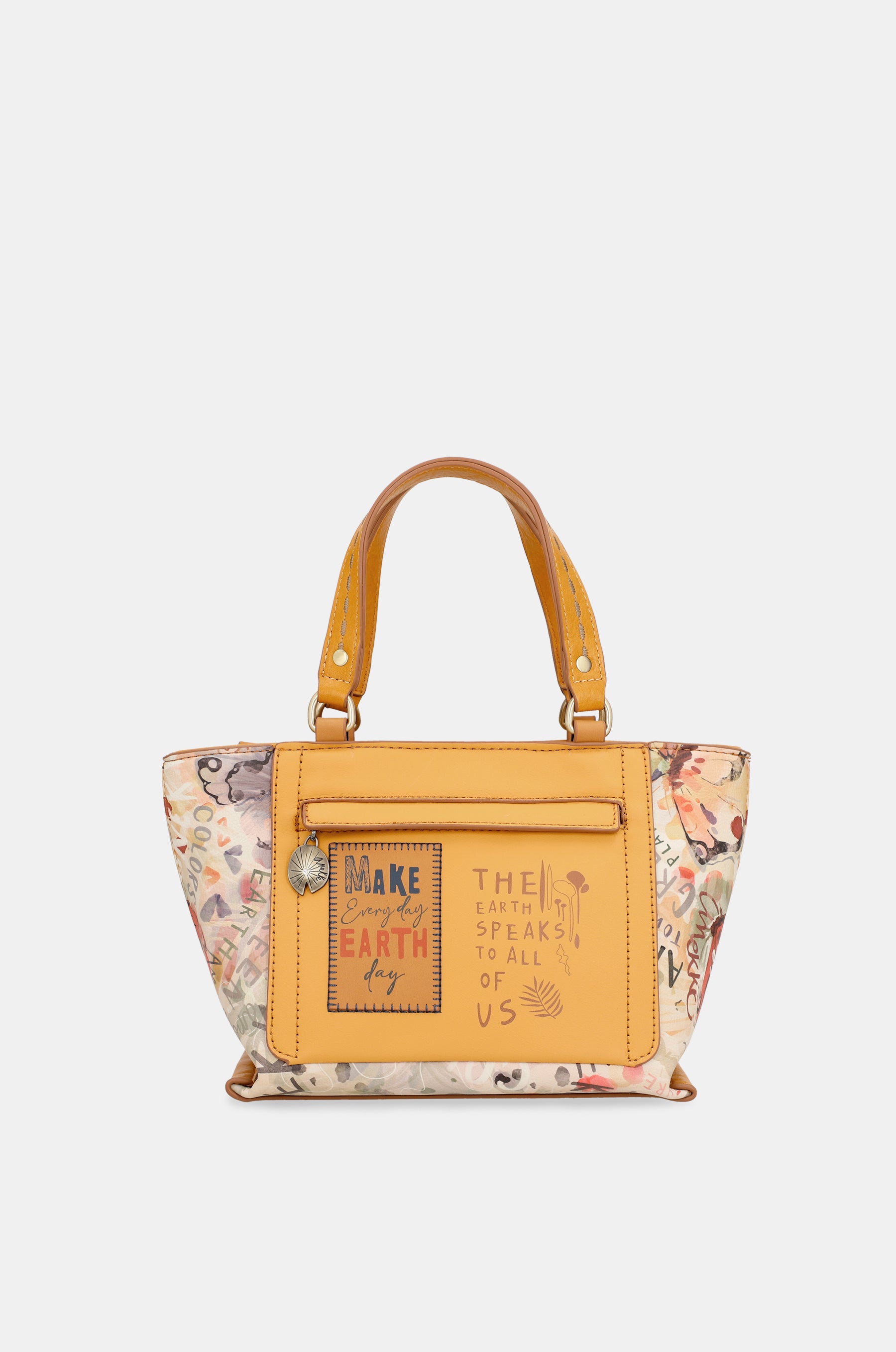 Borsa tote Nature Pachamama color ocra