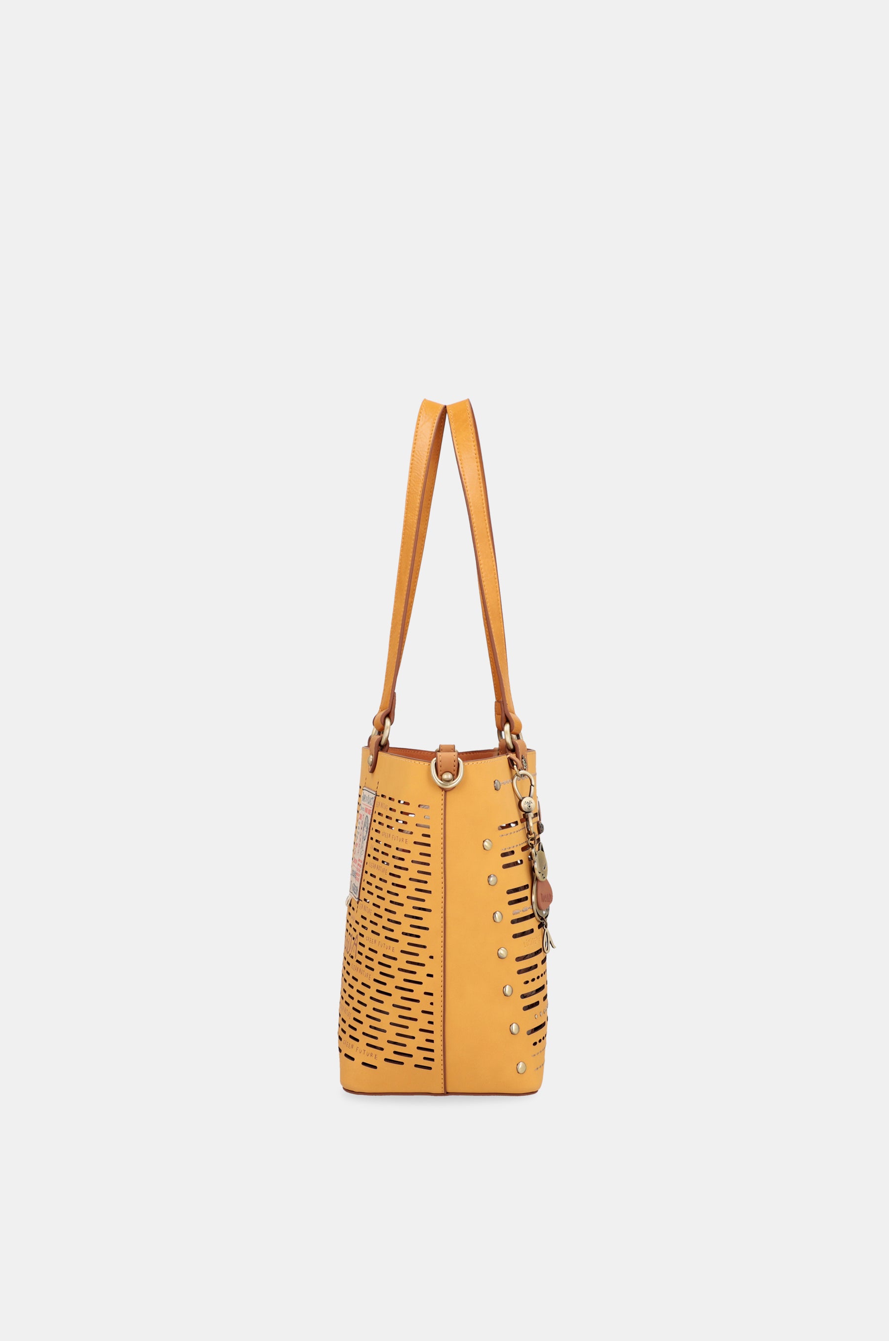 Borsa tote grande Nature Pachamama color ocra