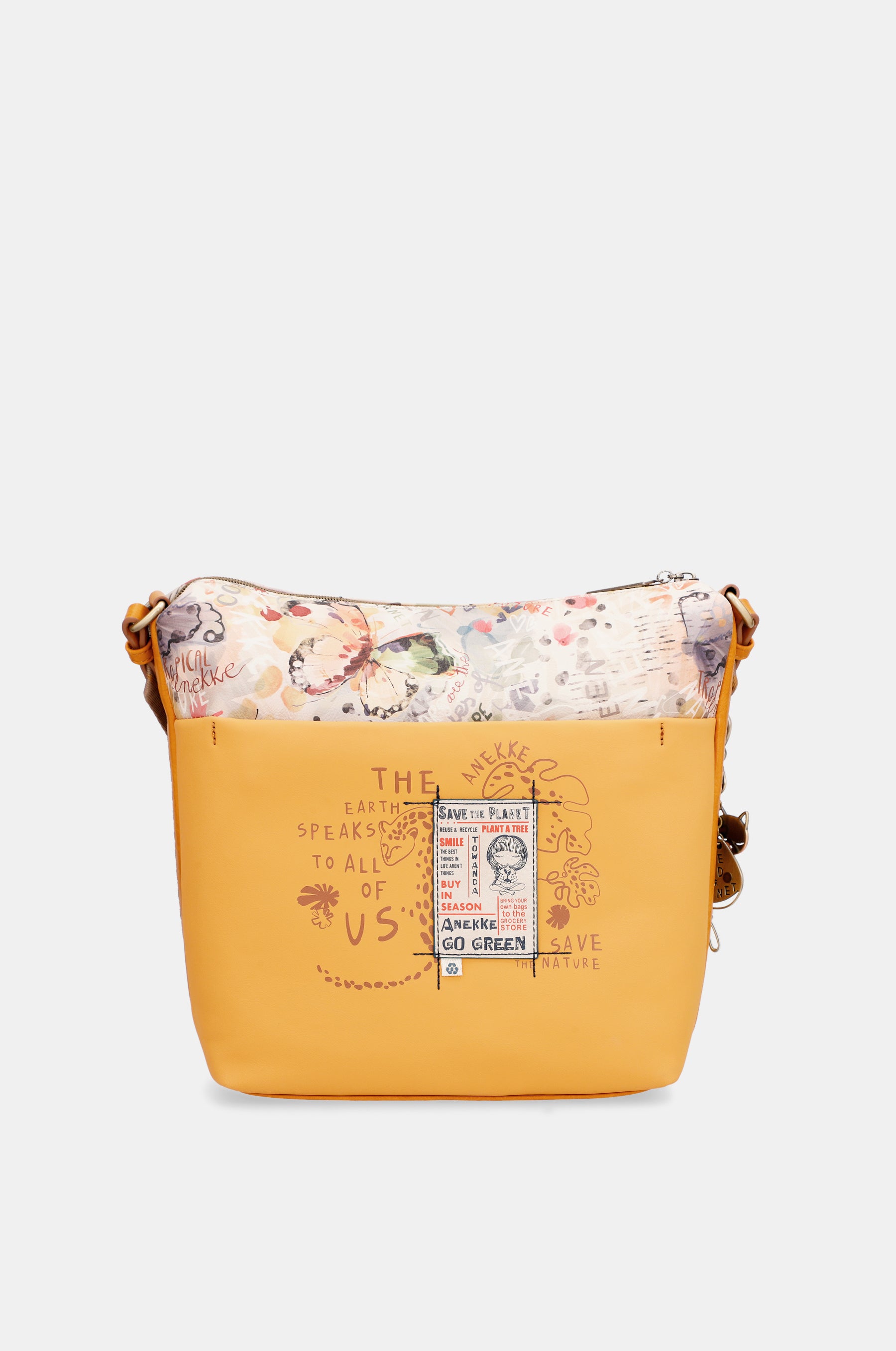 Borsa a tracolla grande Nature Pachamama ocra