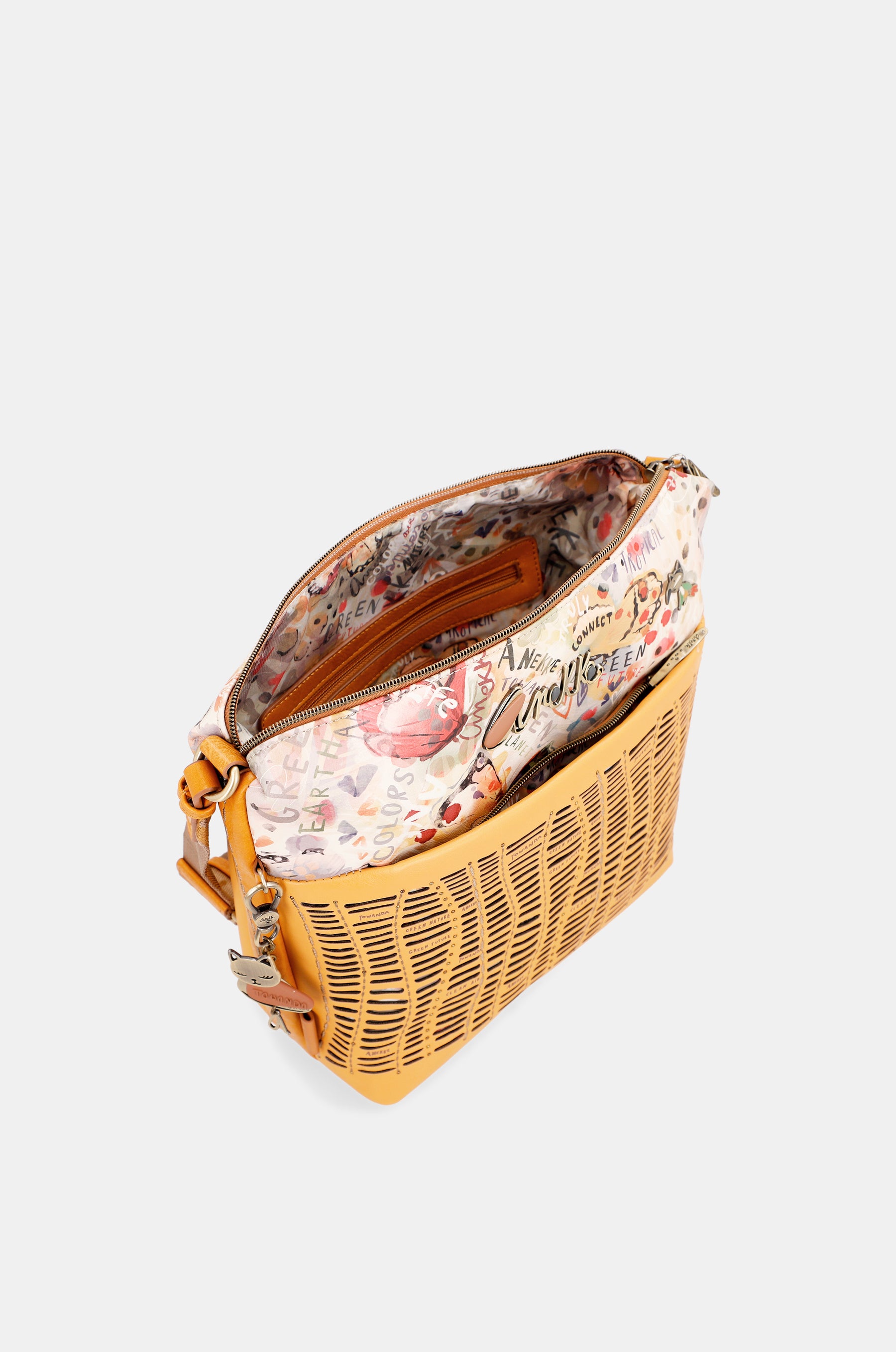 Borsa a tracolla grande Nature Pachamama ocra