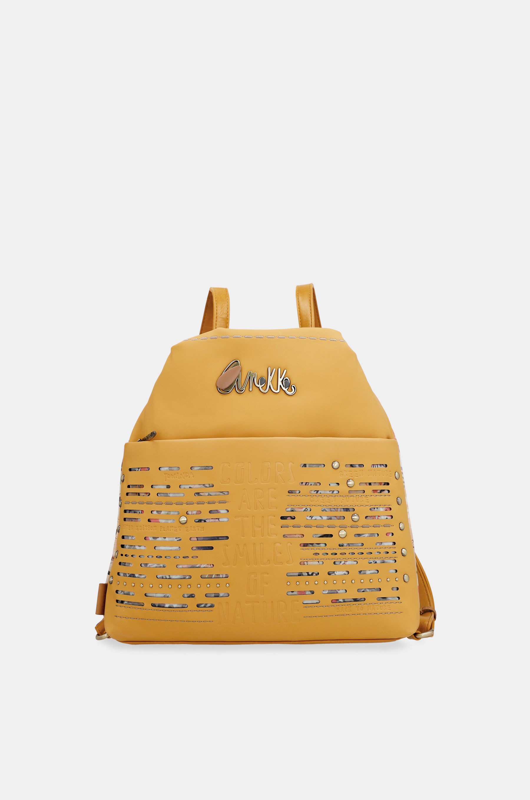 Borsa ocra trasformabile Nature Pachamama in zaino