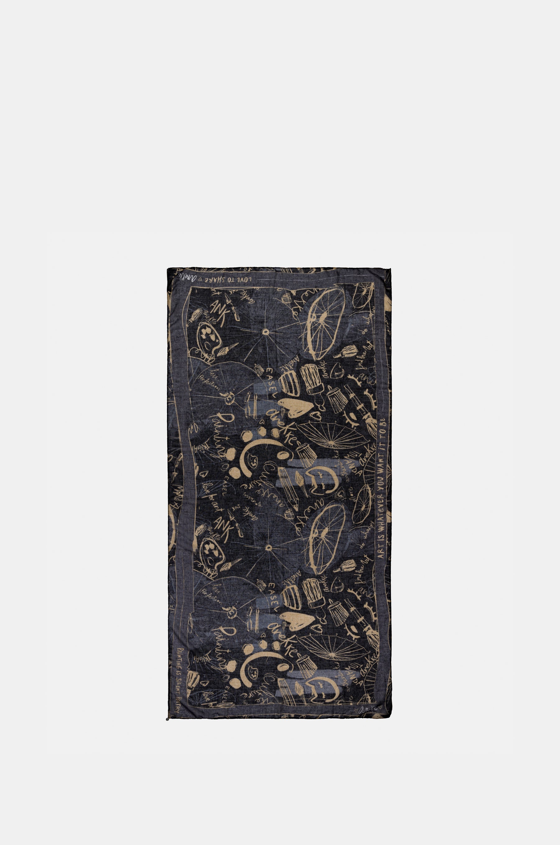 Palette sciarpa nera Anekke