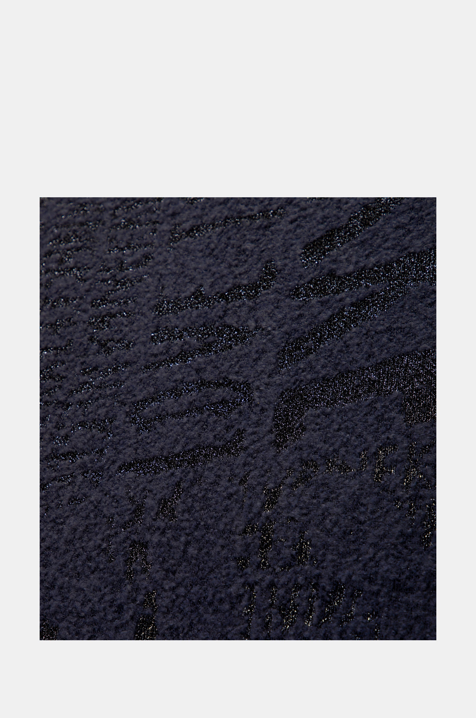Sciarpa con logomania blu navy.