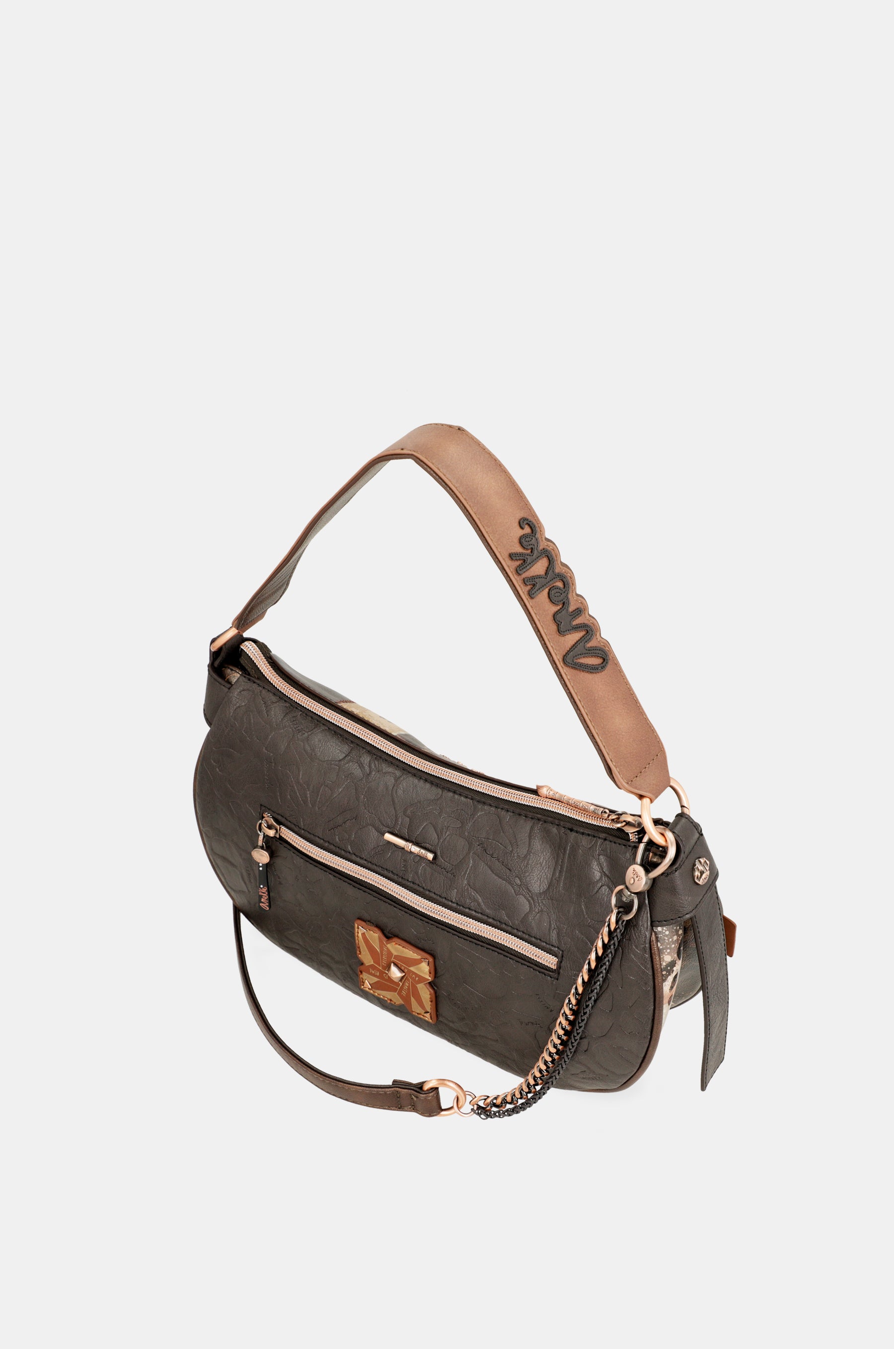Borsa ovale Shōen con catena