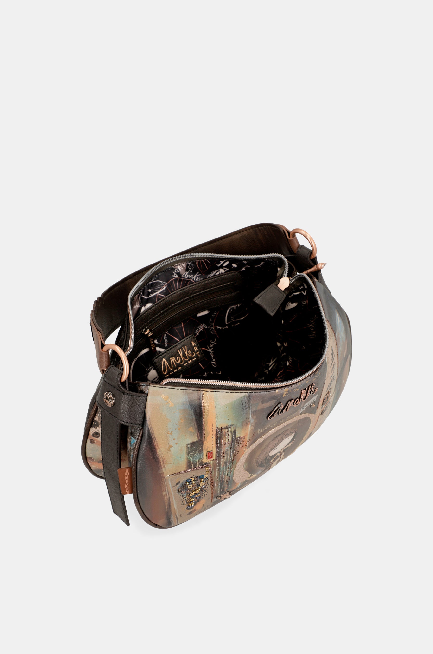 Borsa ovale Shōen con catena