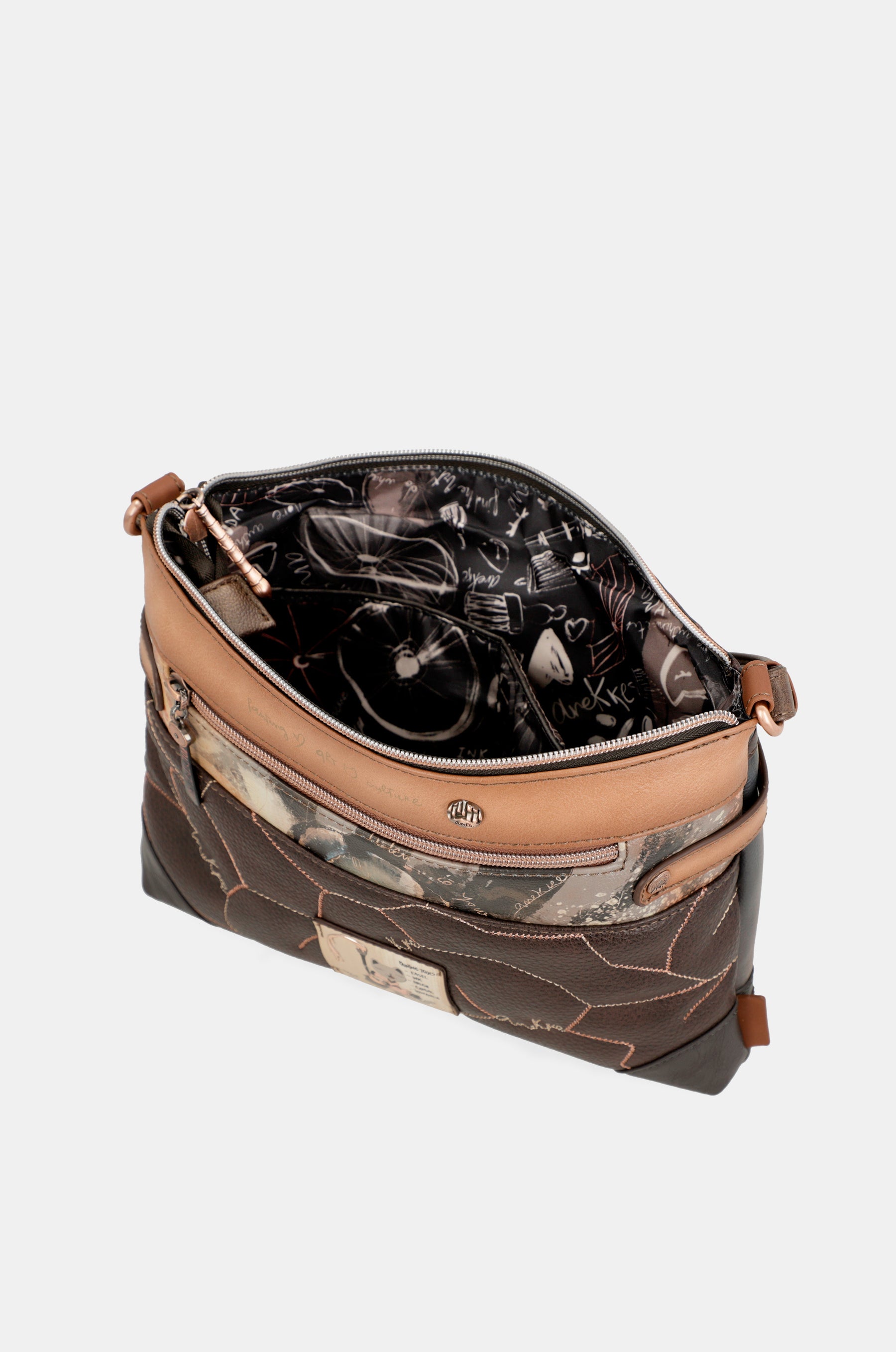 Borsa a tracolla Shōen mini a doppio scomparto