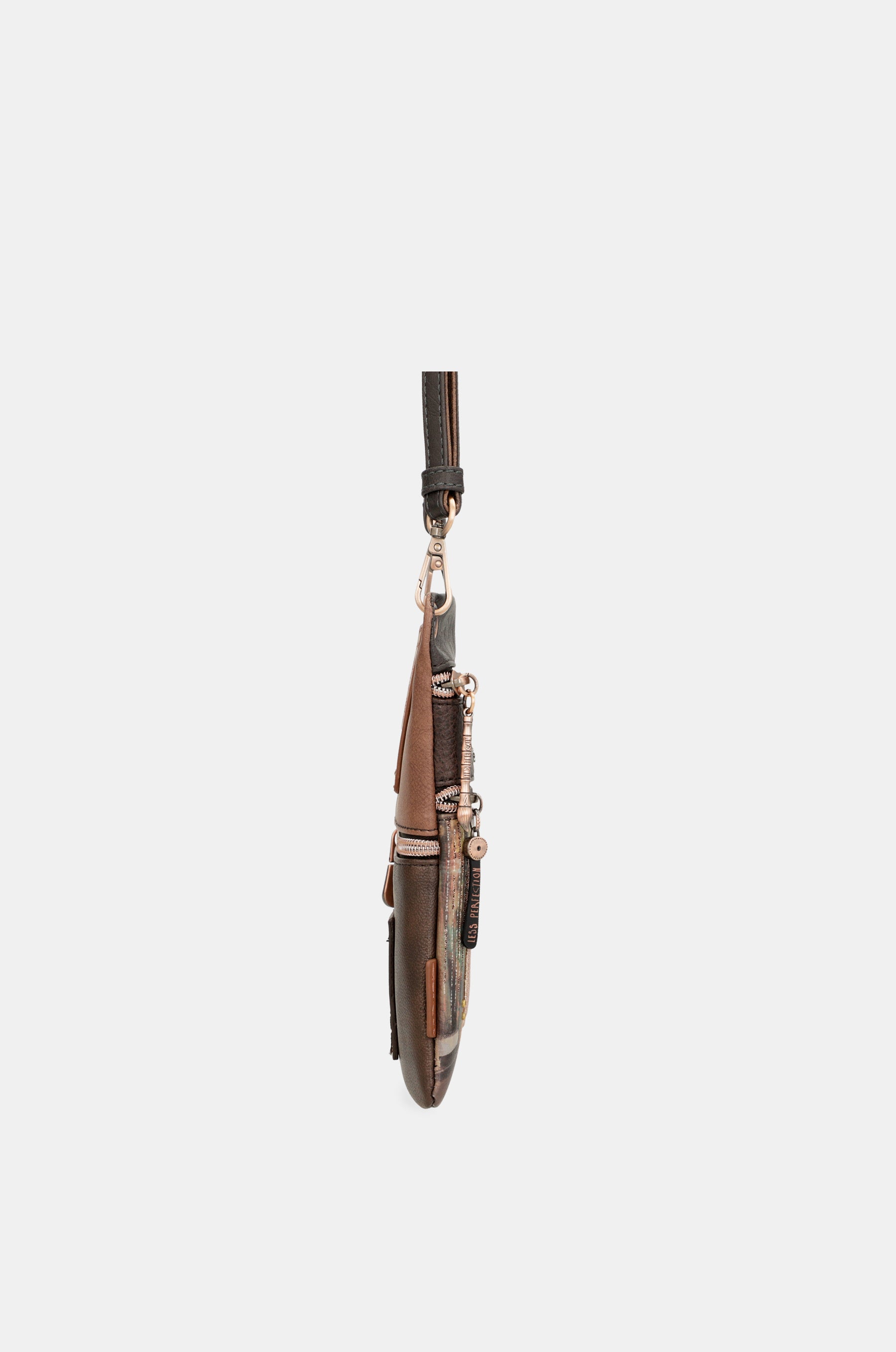 Borsa a tracolla marrone Shōen