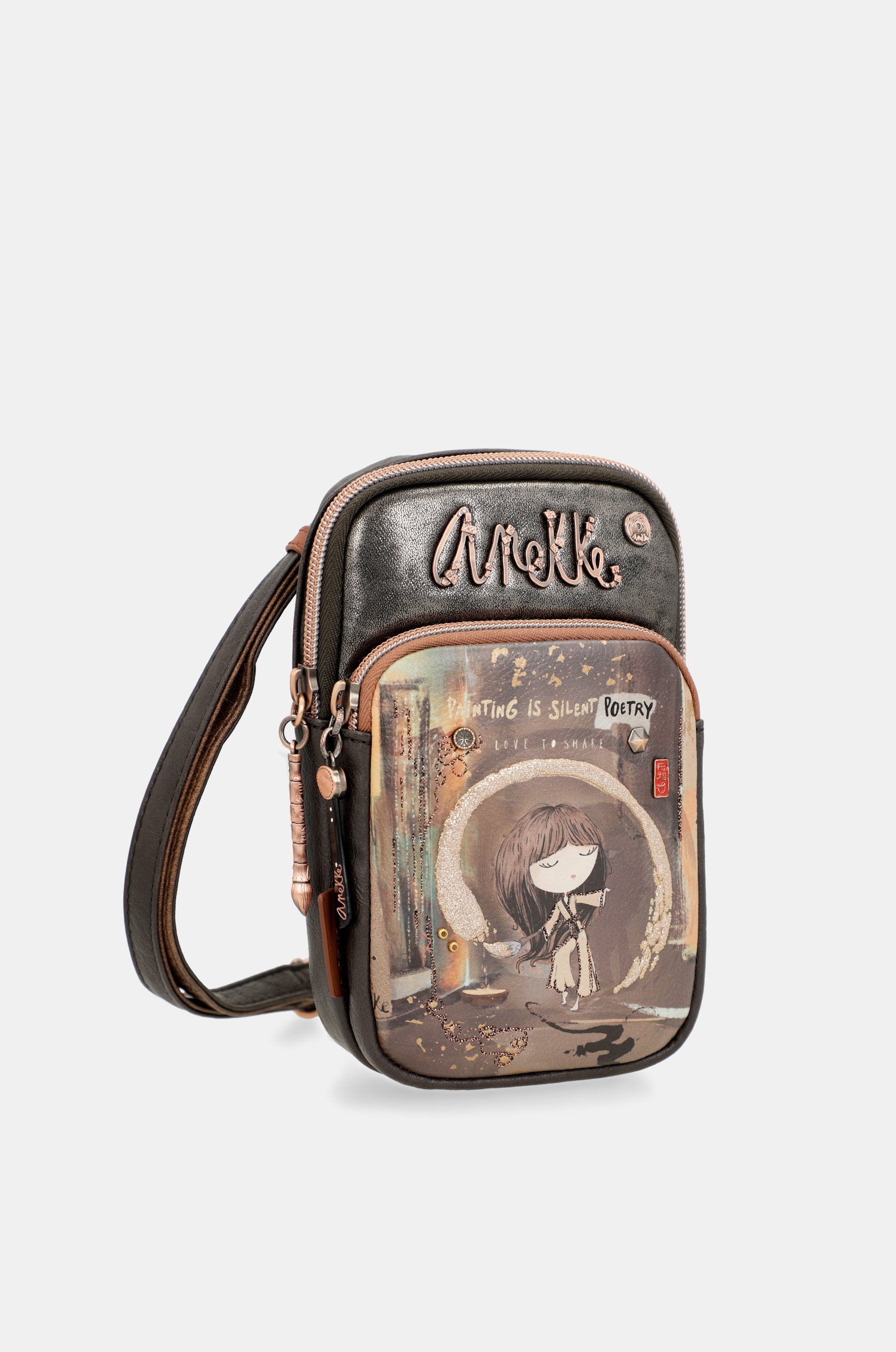 Mini borsa a tracolla Shōen a tre scomparti