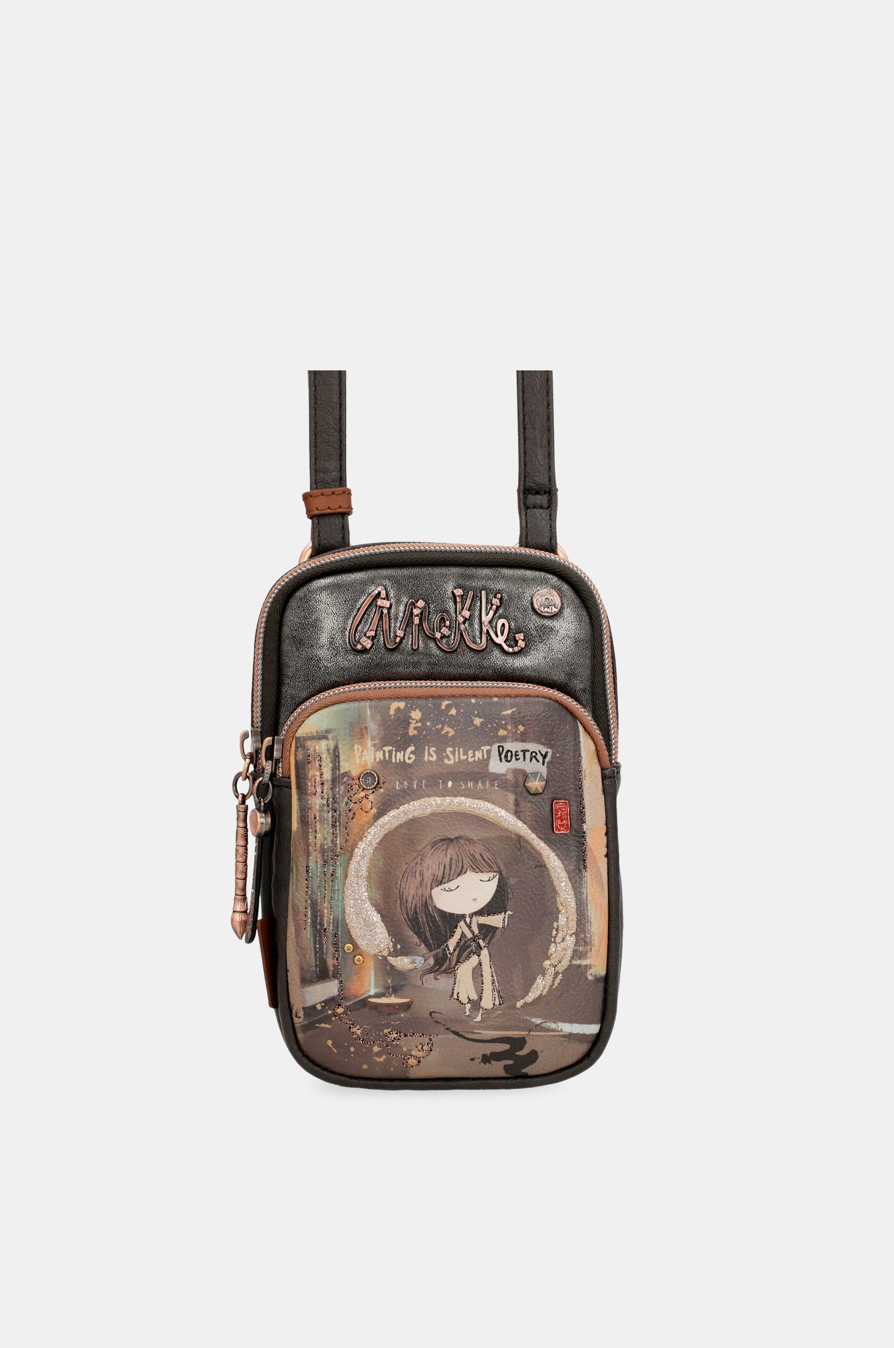 Mini borsa a tracolla Shōen a tre scomparti