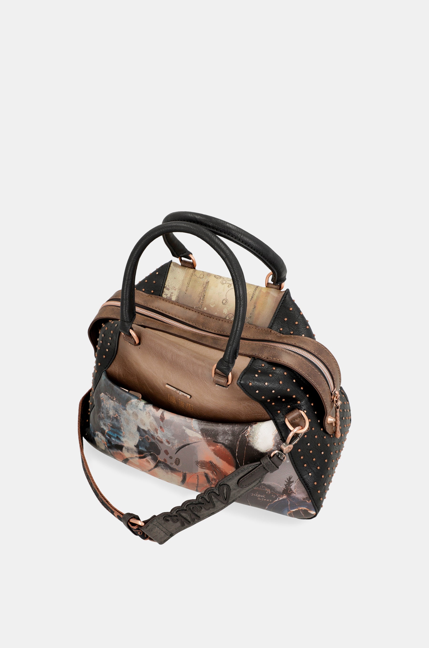 Borsa tote nera grande Shōen